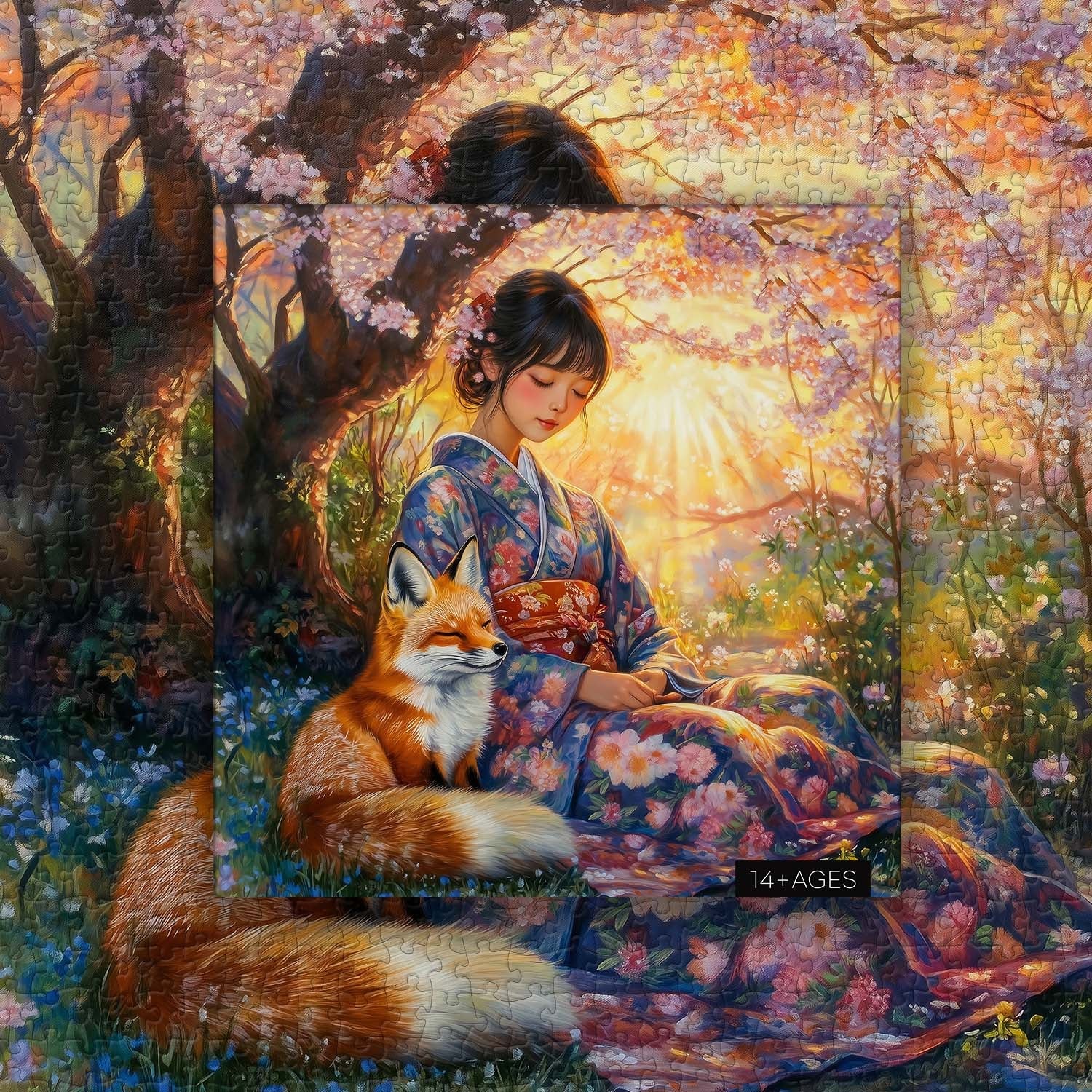 Sakura Sunset Beauty Jigsaw Puzzle 1000 Pieces