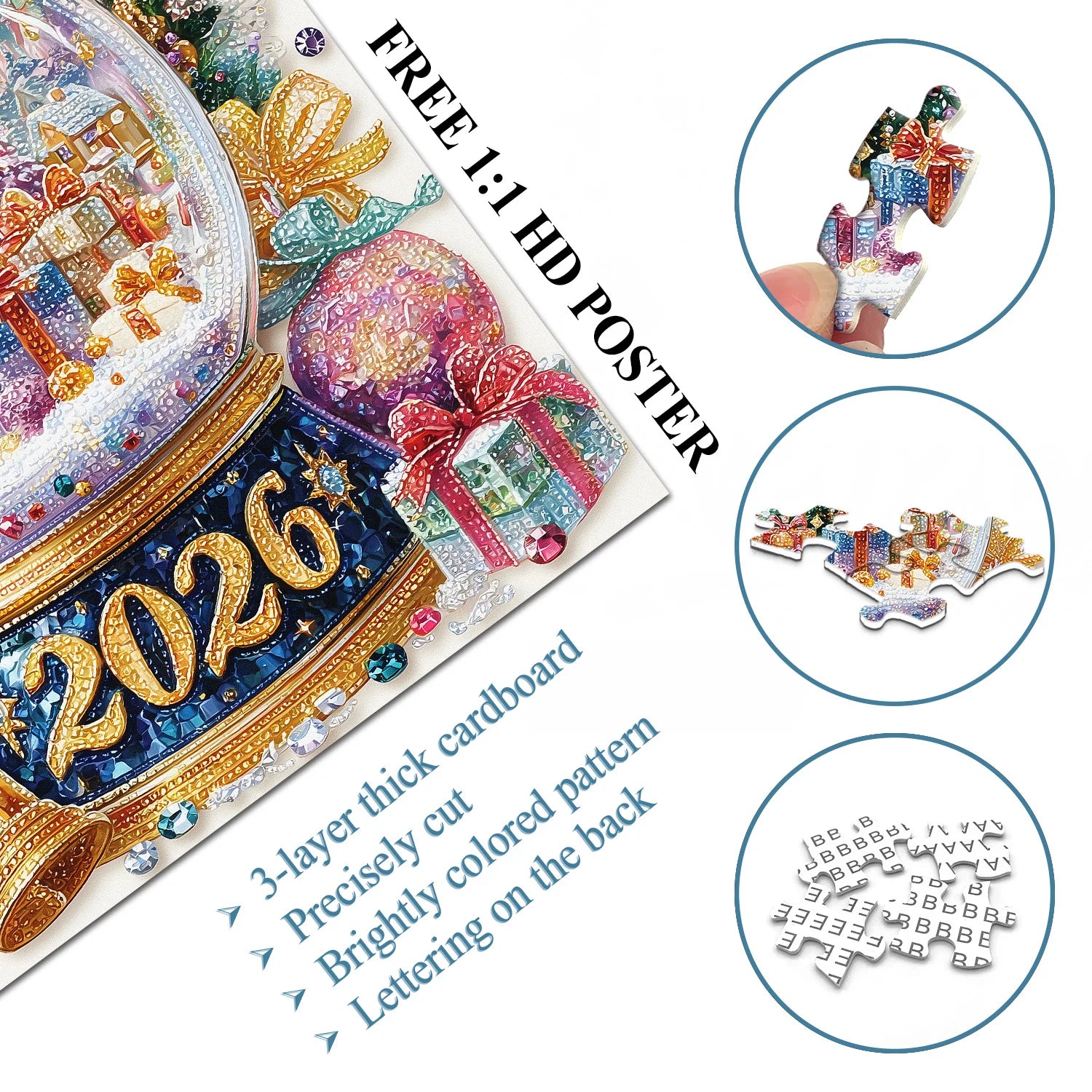 Kristall Weihnachten 2026 Puzzle 1000 Stück