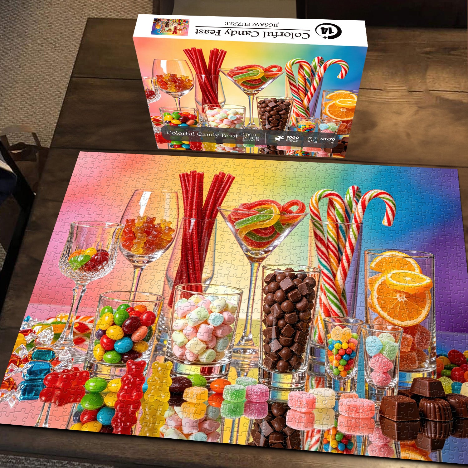 Colorful Candy Feast Jigsaw Puzzle 1000 Pieces