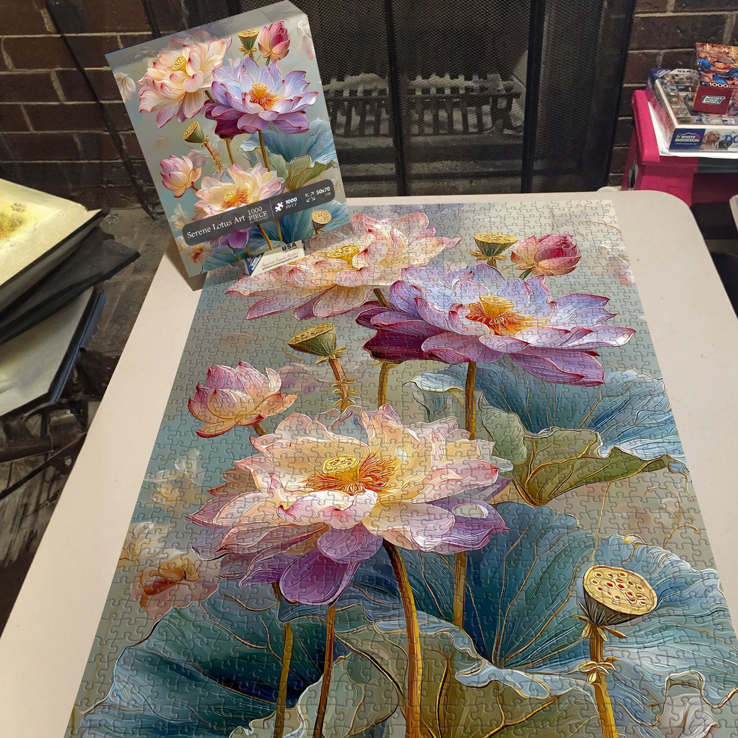 Serene Lotus Art Puzzle 1000 Teile