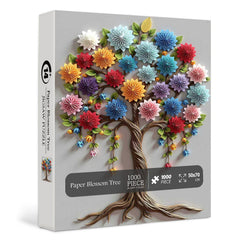 Papierblütenbaum-Puzzle 1000 Teile
