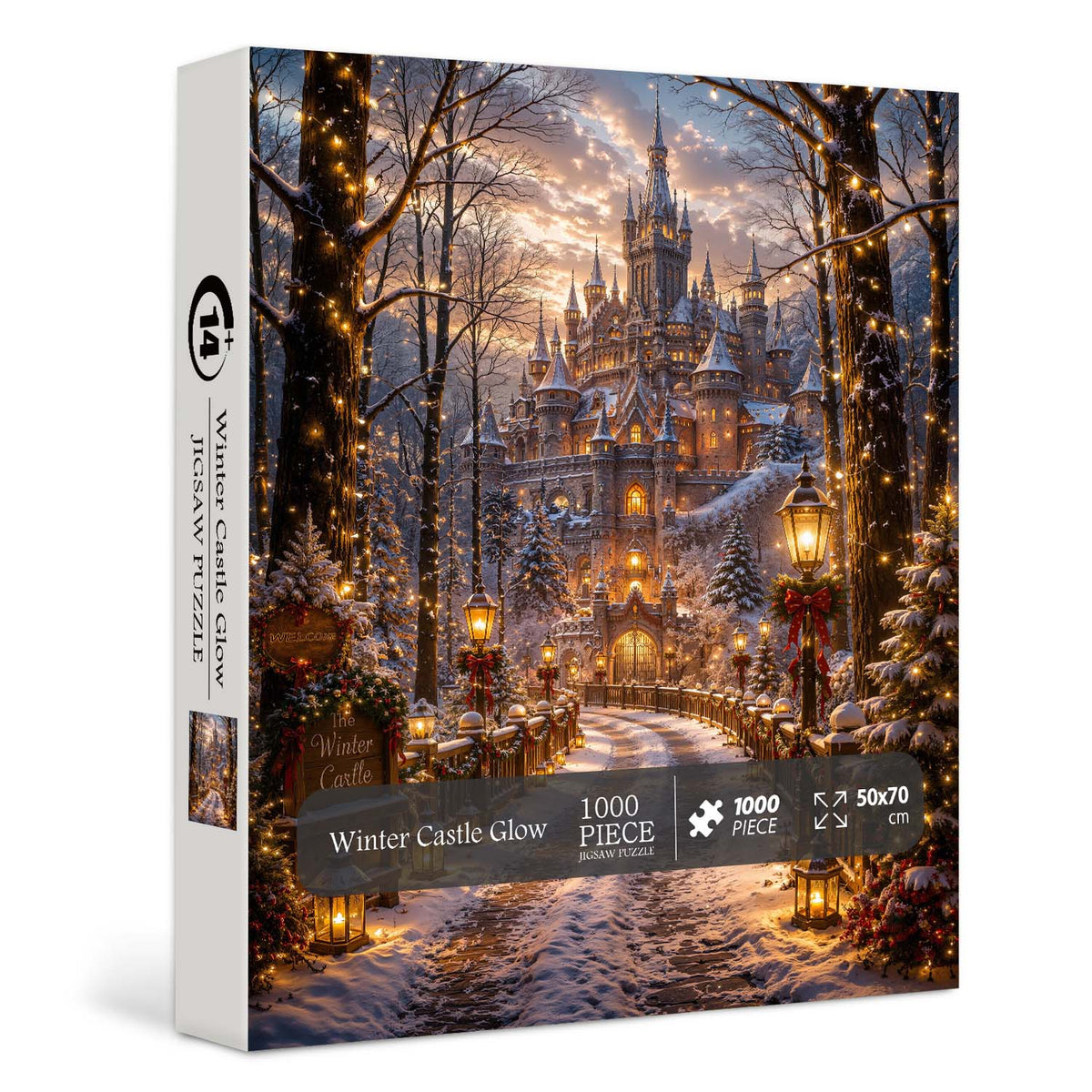 Winter Castle Glow Jigsaw Puzzle 1000 Pieces