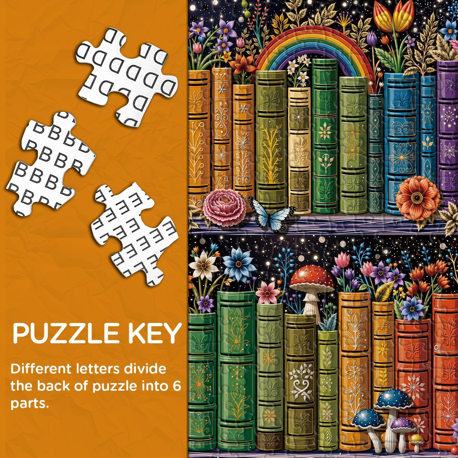 Puzzle da scaffale botanico 1000 pezzi