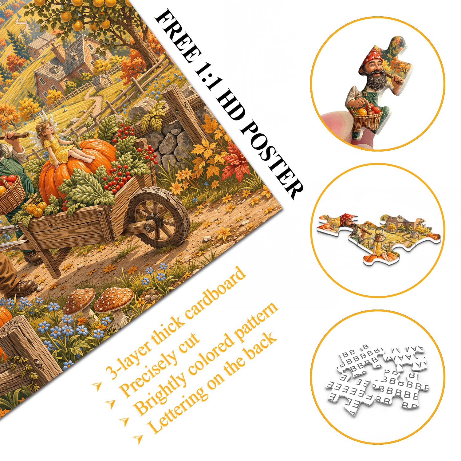 Autumn Whimsy Jigsaw Puzzle 1000 Pieces