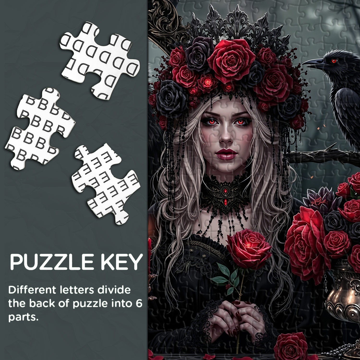 Puzzle Eternal Night Rose Festival 1000 pezzi