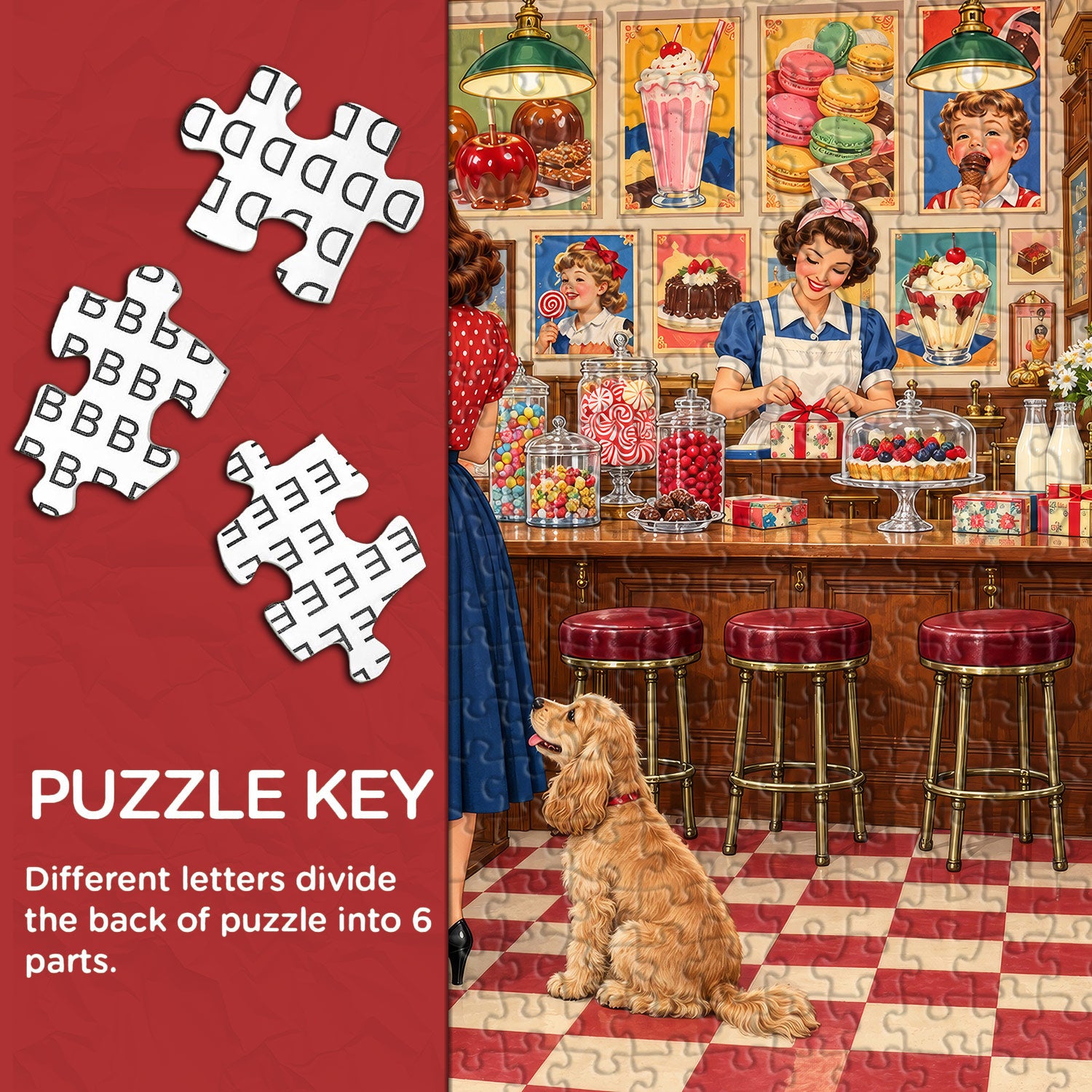 Vintage Sweet Shop Jigsaw Puzzle 1000 Pieces