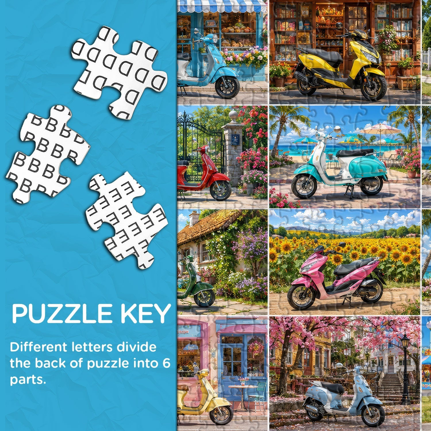 Dreamy Ride Grid Jigsaw Puzzle 1000 Pieces