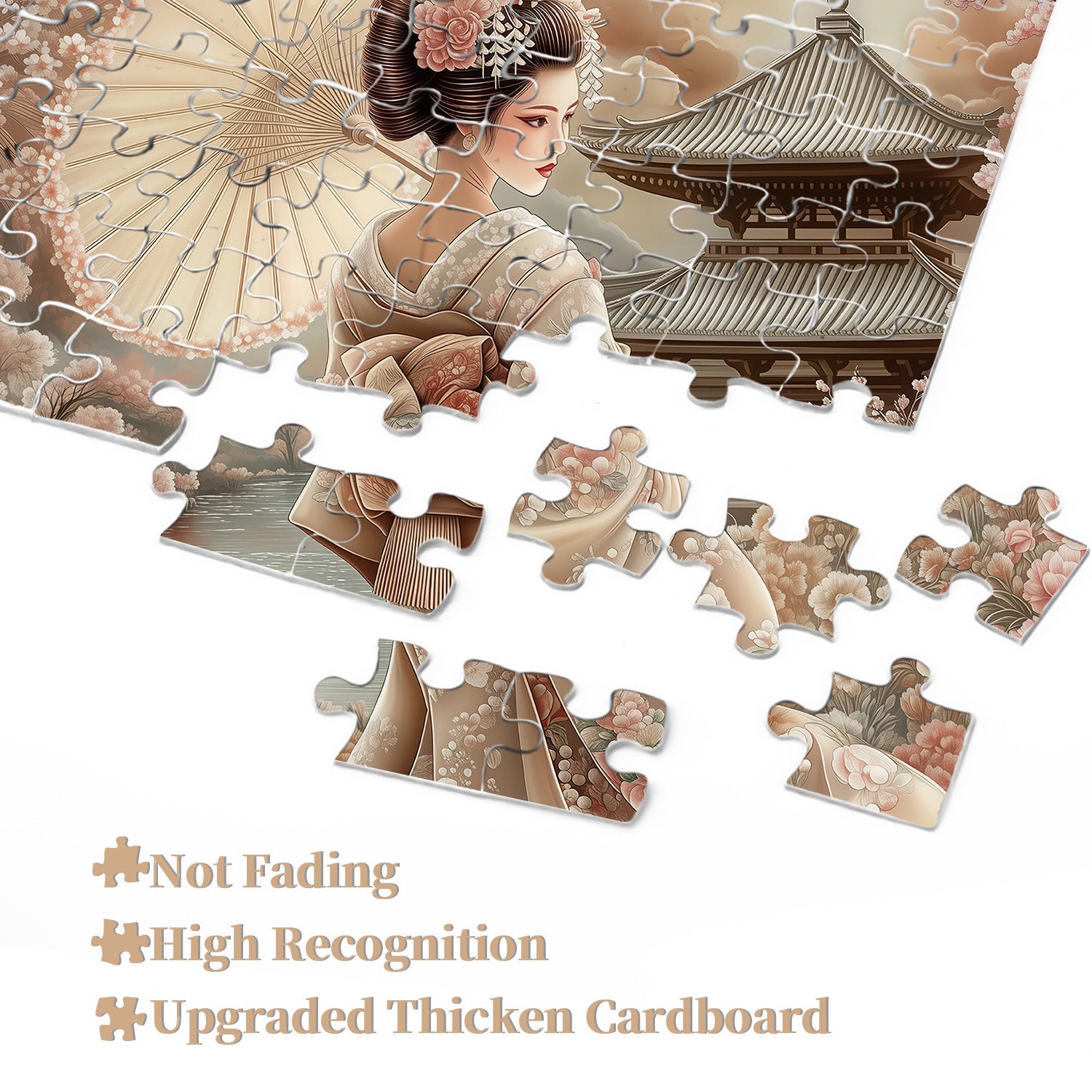 Kimono Floral Feast Jigsaw Puzzle 1000 Pieces