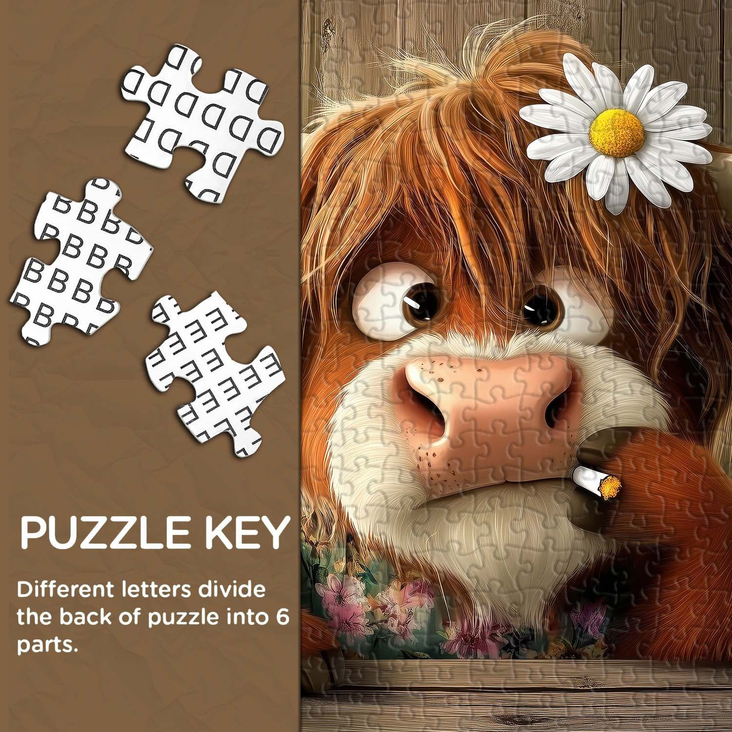 Cow's Melancholy Moment Jigsaw Puzzle 1000 Pieces