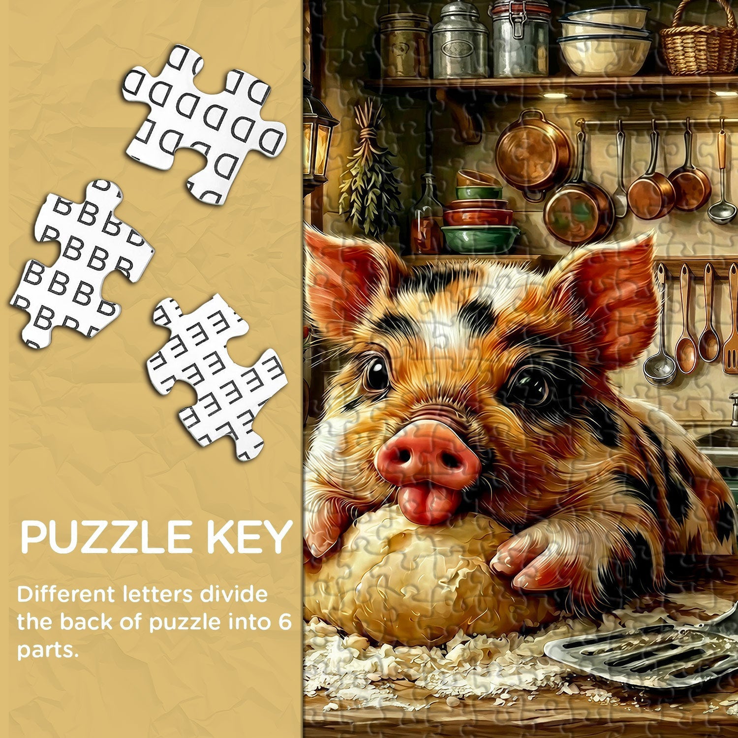 Piggy Chef Puzzle 1000 Teile