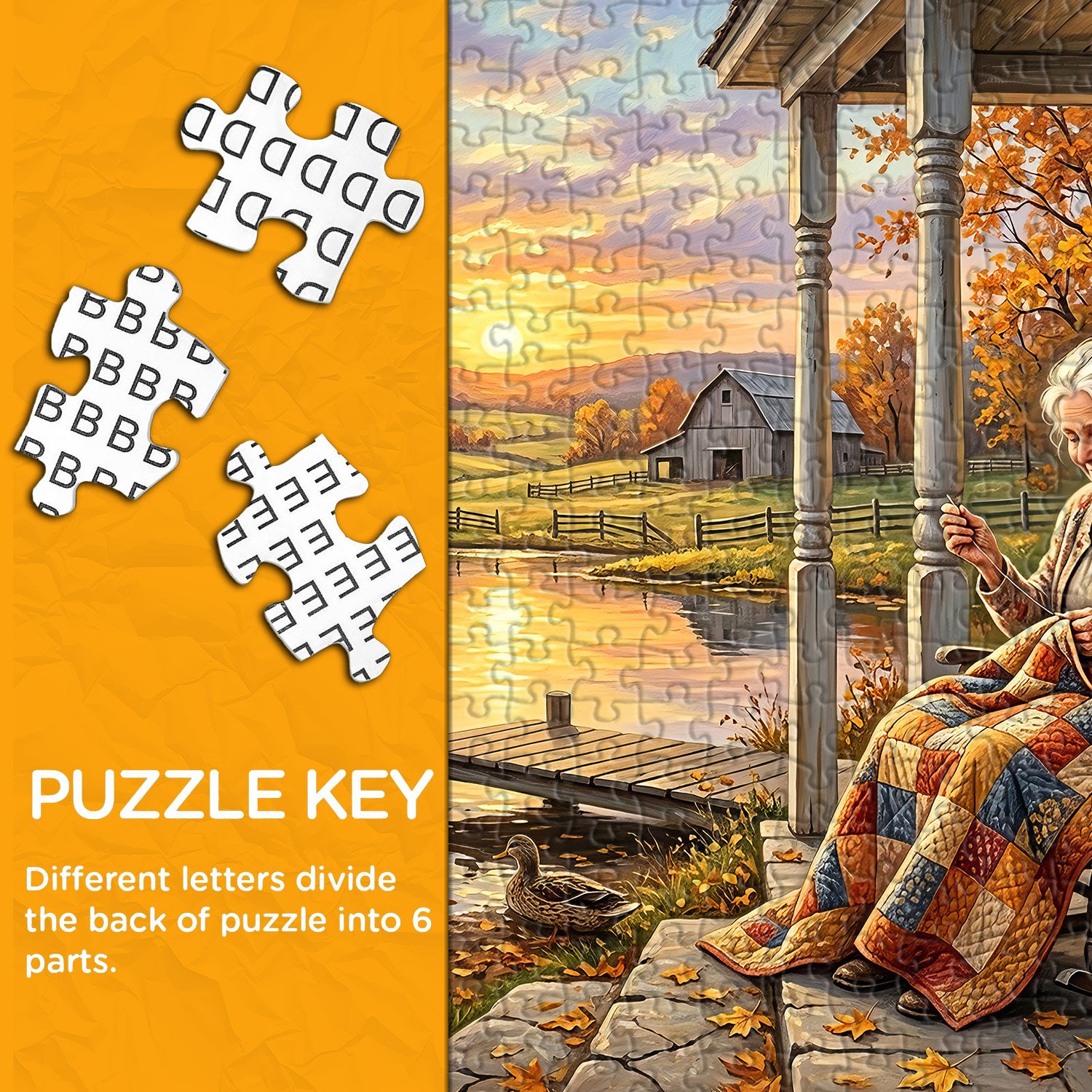 Golden Hour Stitching Jigsaw Puzzle 1000 Pieces