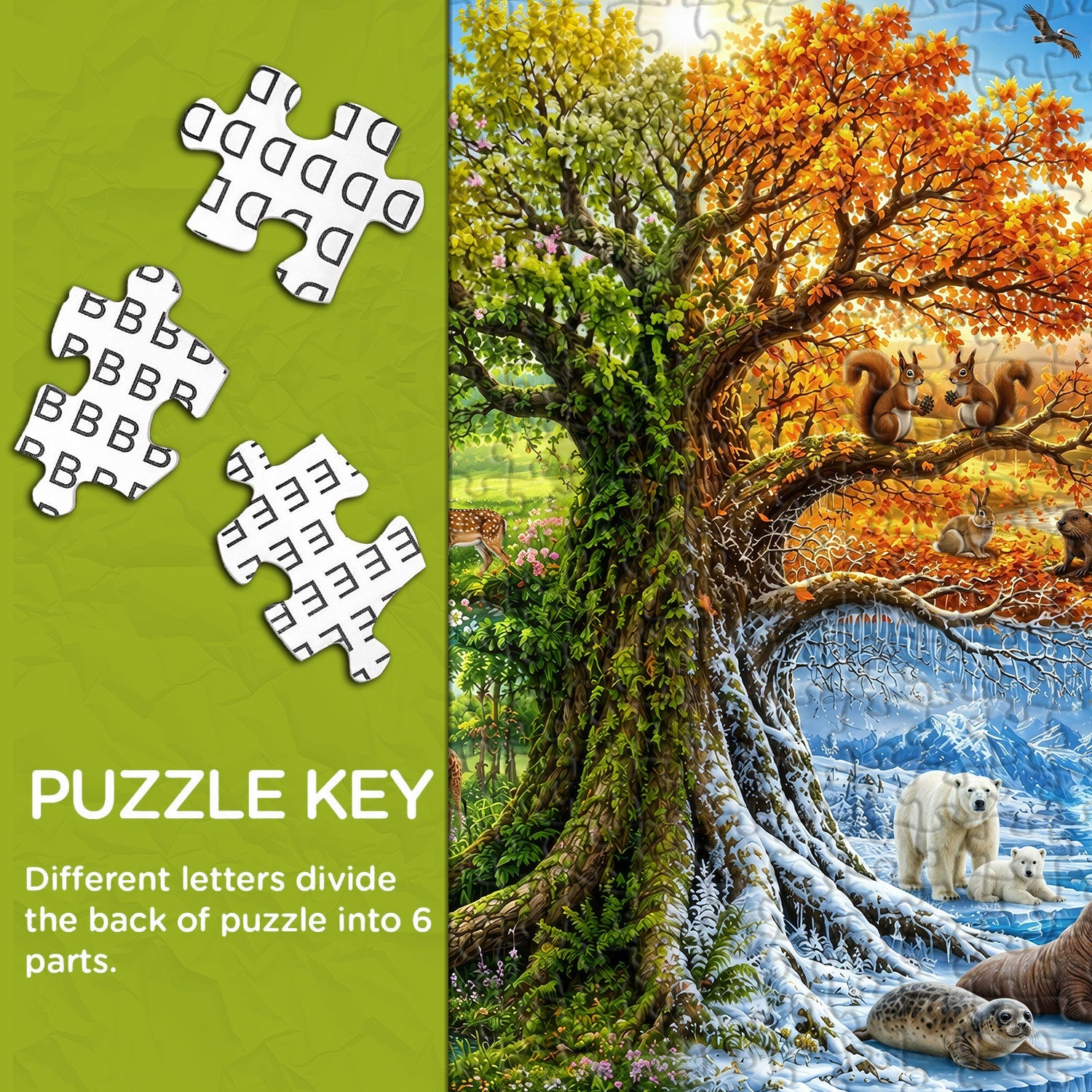 Tree of Four Seasons Jigsaw Puzzle 1000 Pieces