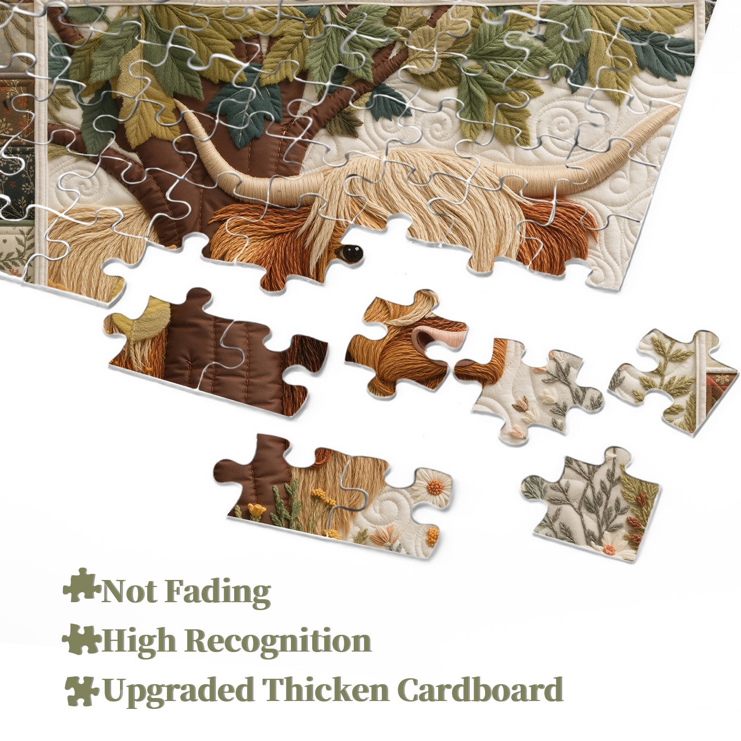 Stitched Calf Jigsaw Puzzle 1000 Pieces
