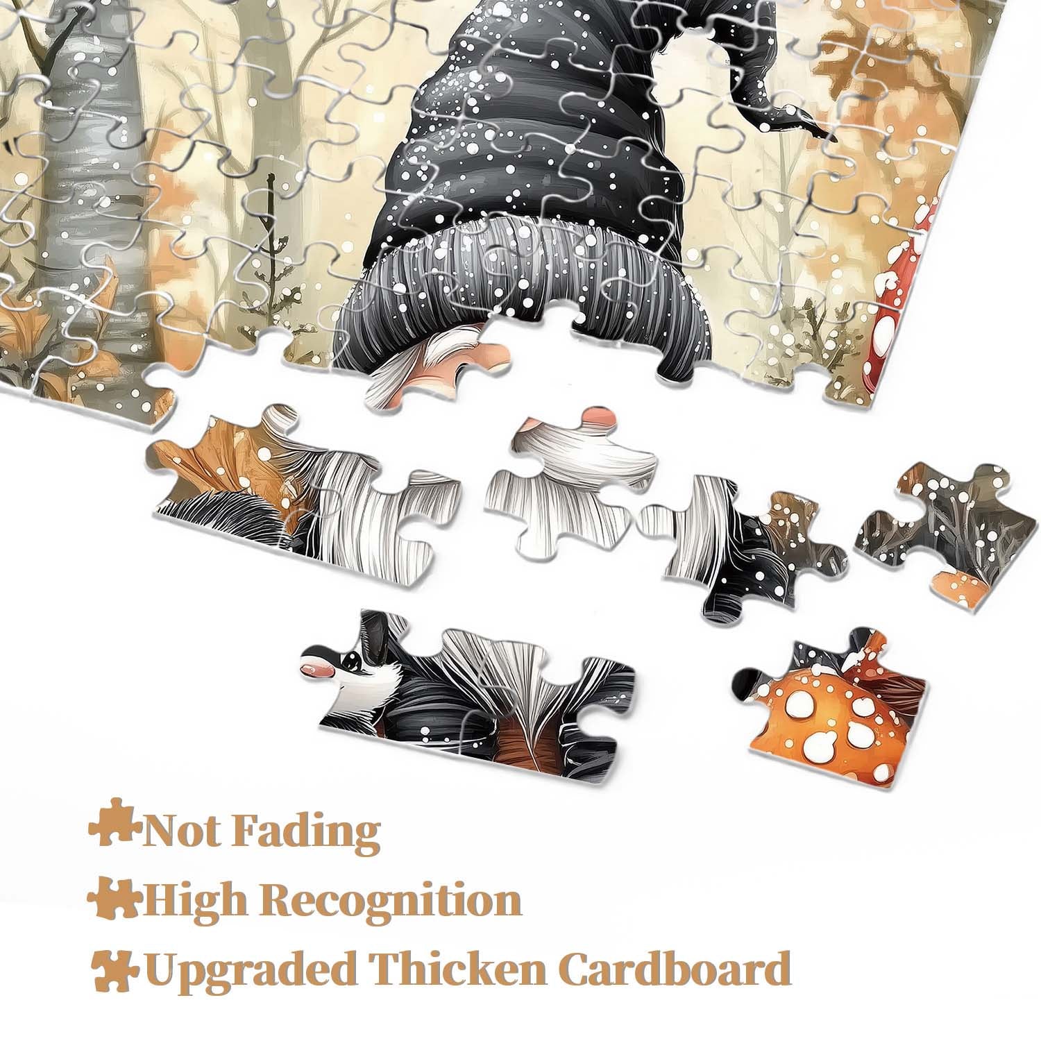 Mignon gnome et skunk puzzle 1000 pièces