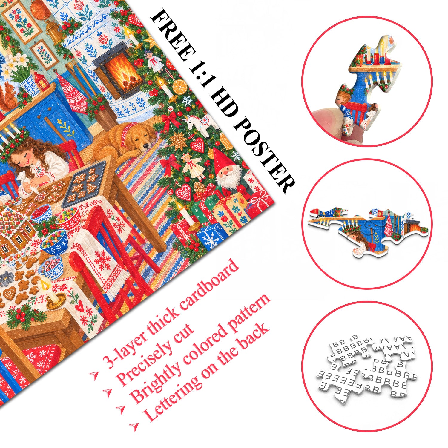 Christmas Baking Jigsaw Puzzle 1000 Pieces