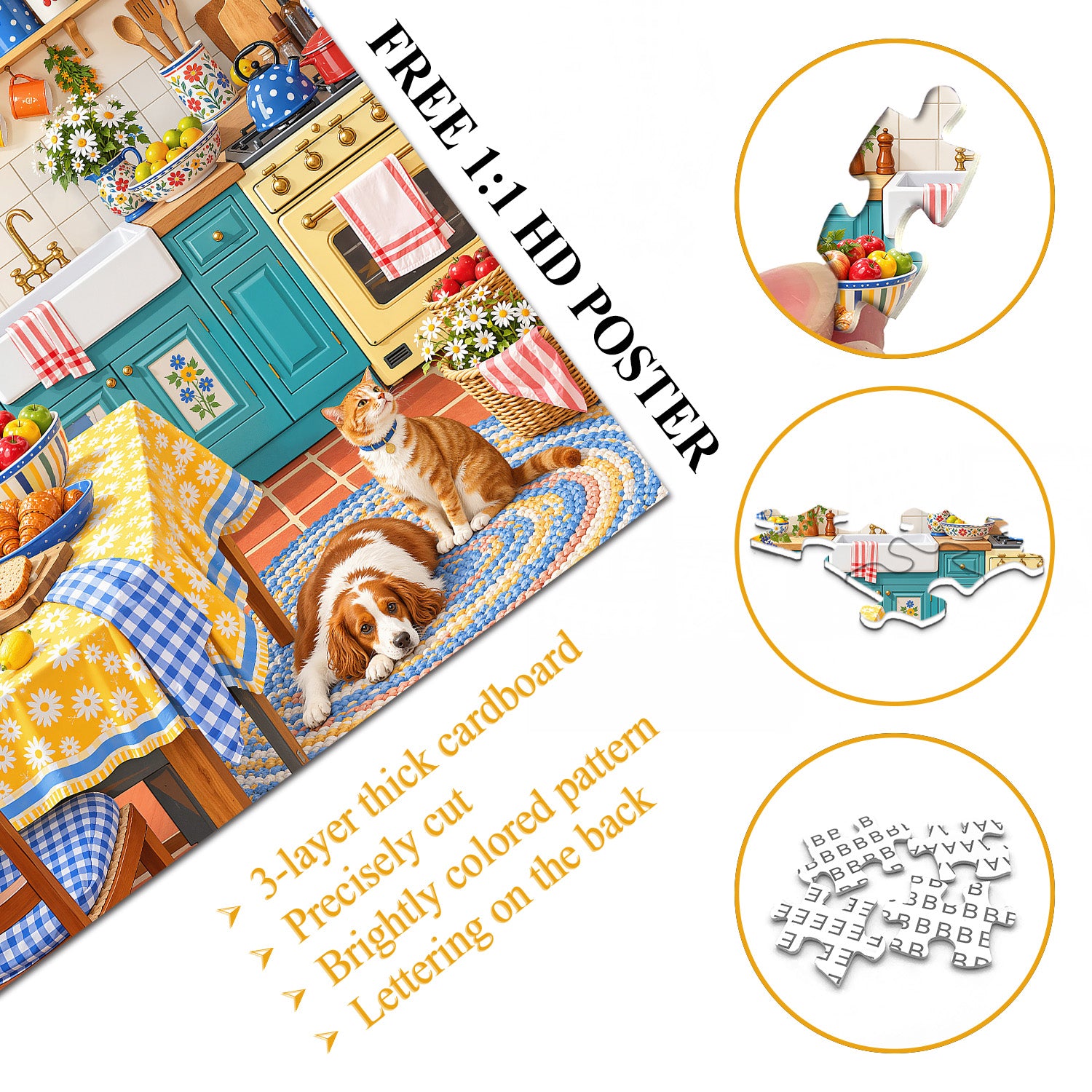 Sunny Kitchen Jigsaw Puzzle 1000 Pieces
