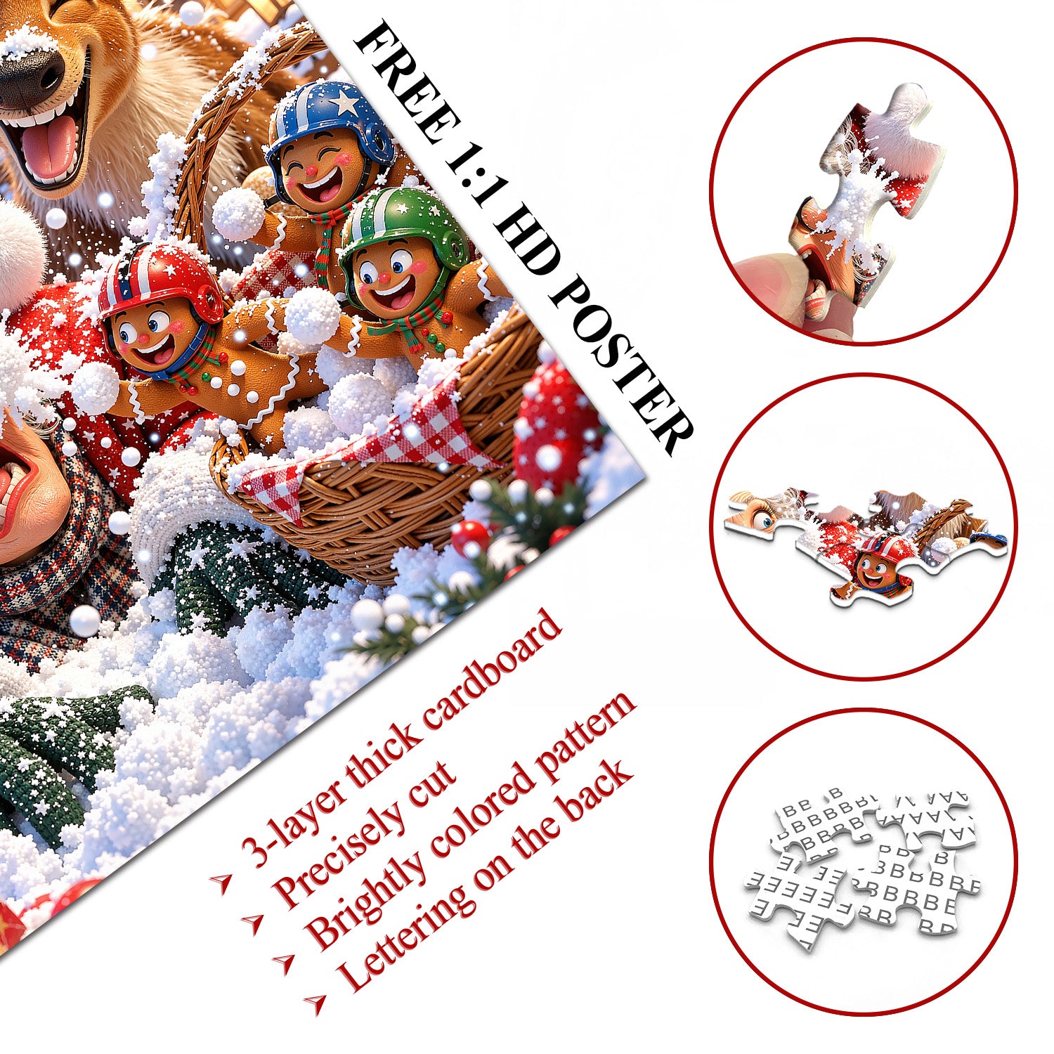 Jolly Snow Day Jigsaw Puzzle 1000 Pieces
