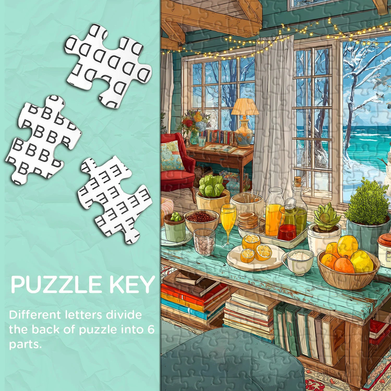 Beach Cottage Jigsaw Puzzle 1000 Pieces