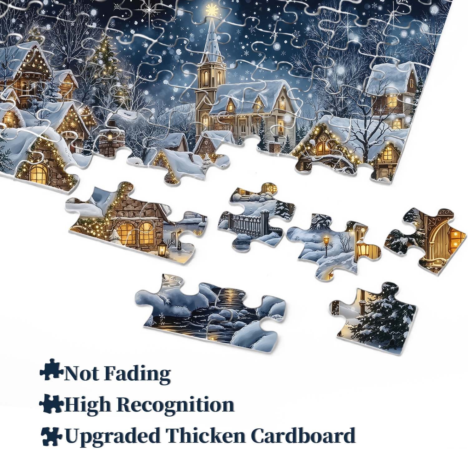 Christmas Village Riverfront Puzzle 1000 pièces