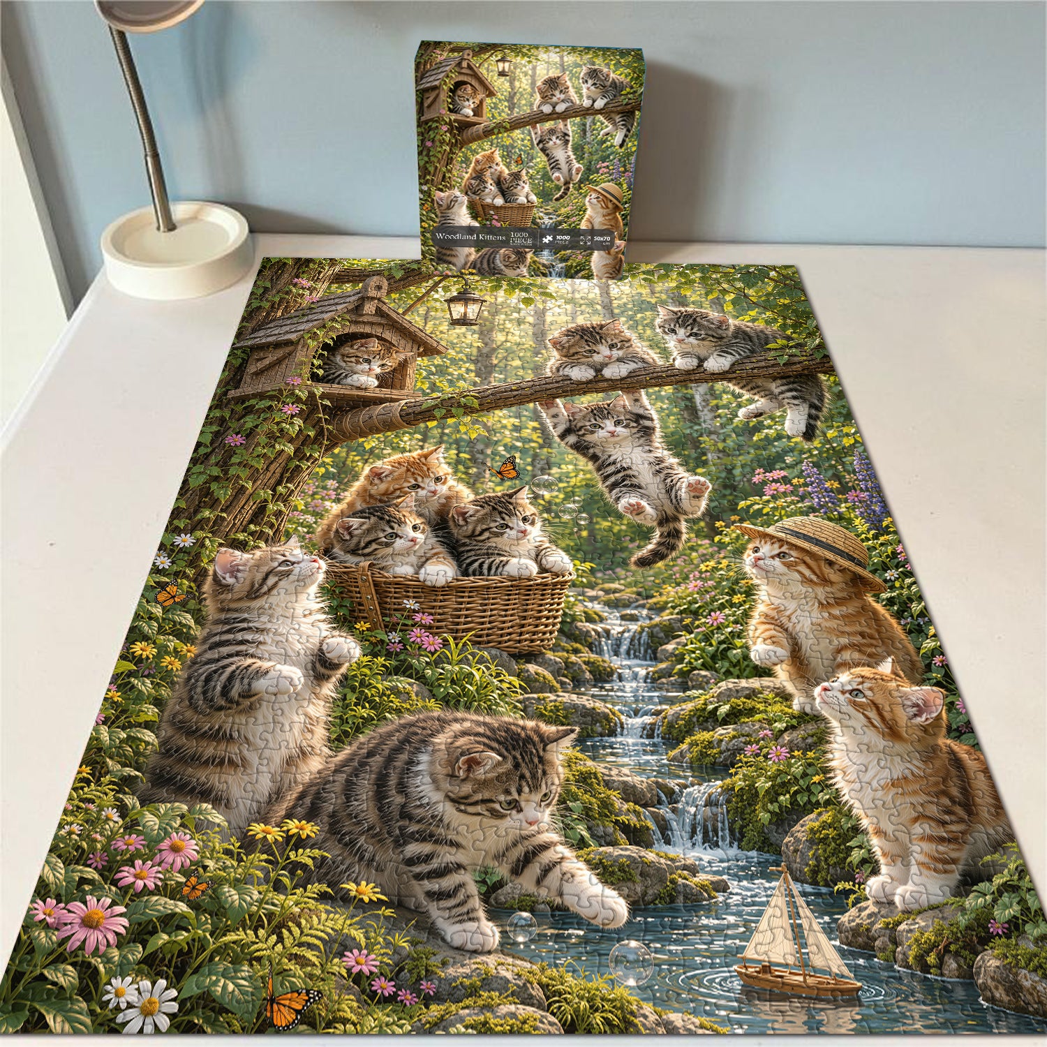 Woodland Kittens Jigsaw Puzzle 1000 Pieces