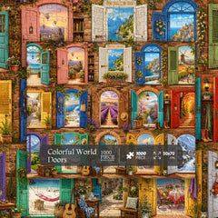 Colorful World Doors Jigsaw Puzzle 1000 Pieces