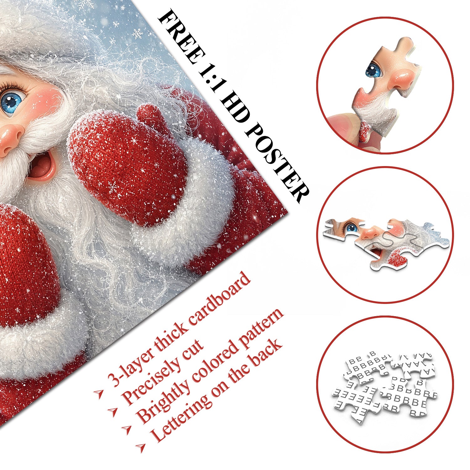 Santa’s Winter Delight Jigsaw Puzzle 1000 Pieces