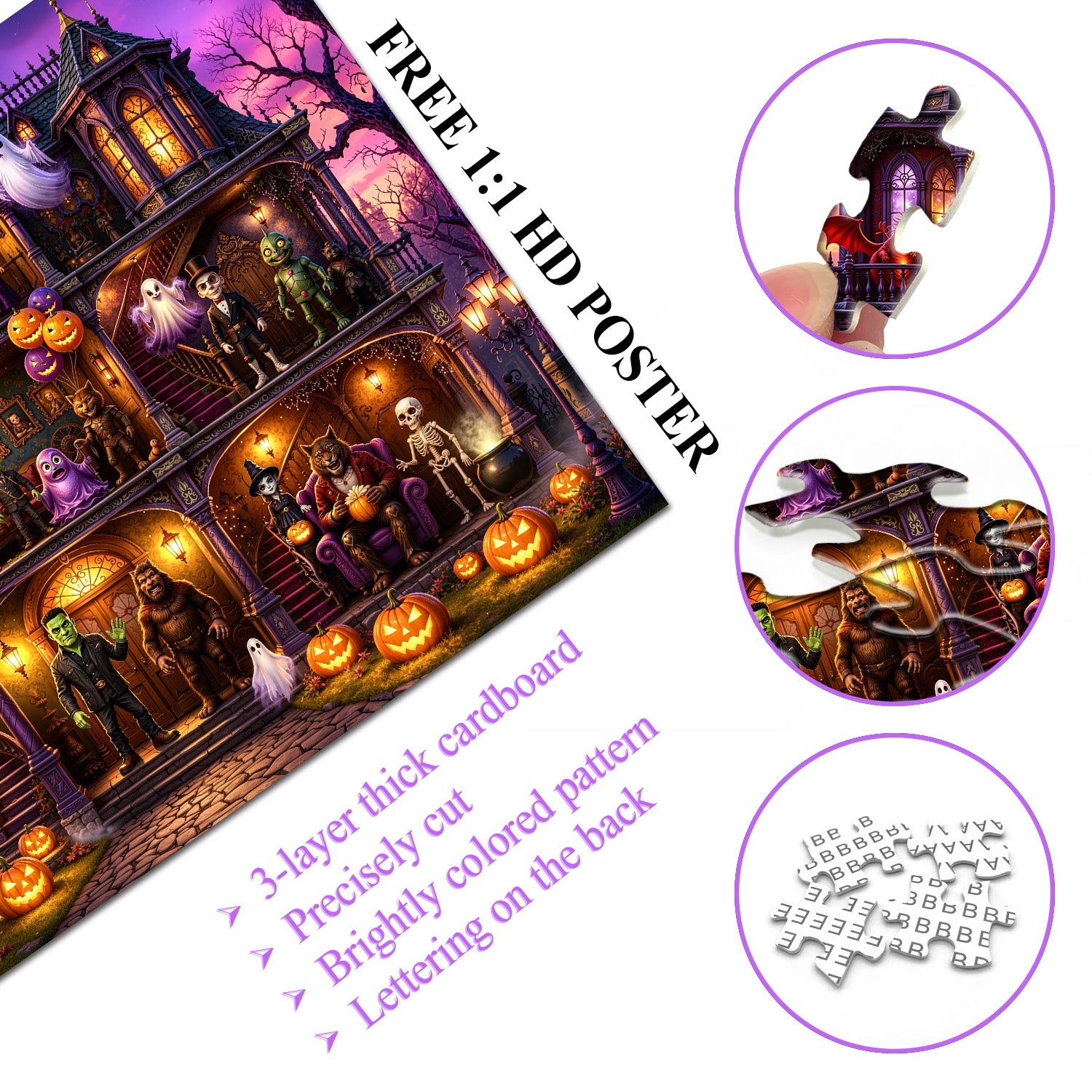 Halloween Villa Jigsaw Puzzle 1000 Pieces