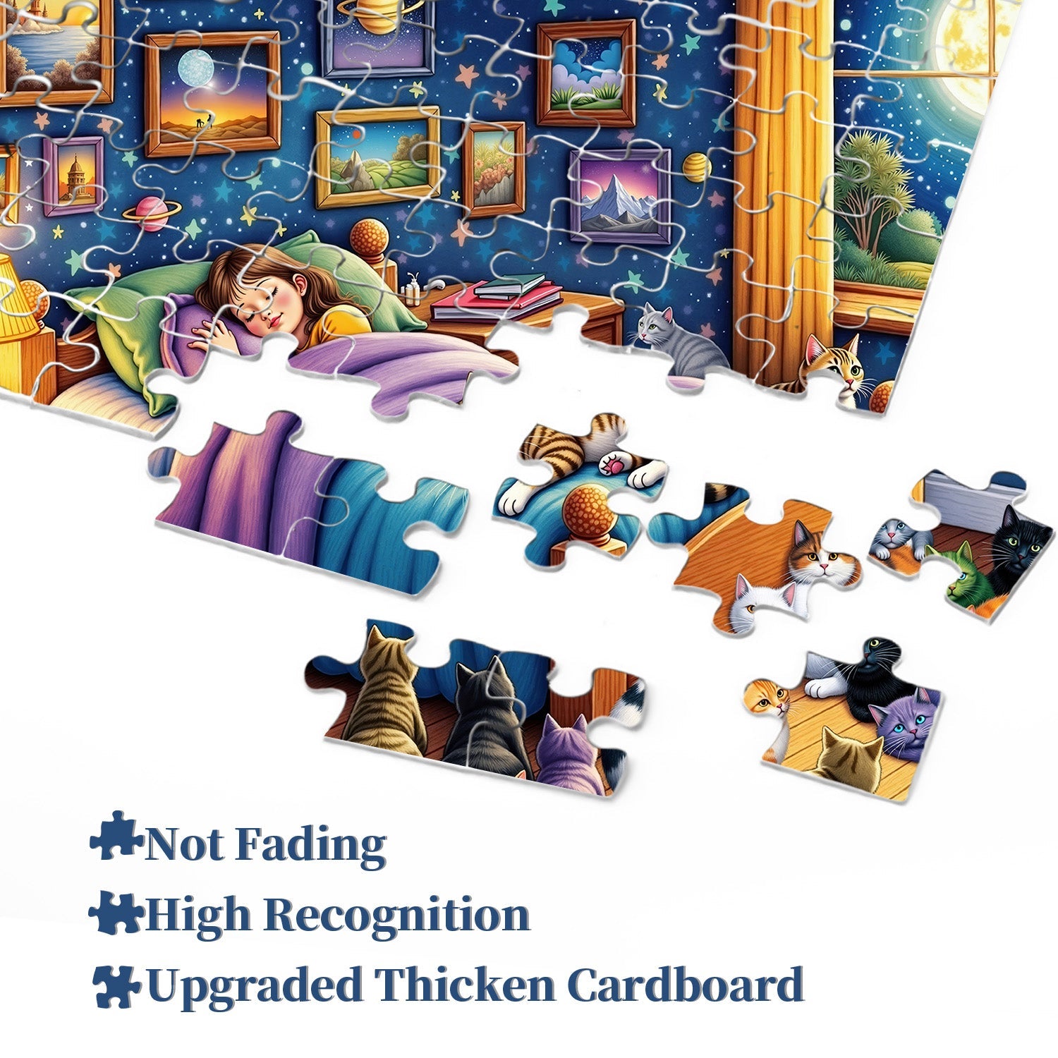 Cats Guarding Dreams Jigsaw Puzzle 1000 Pieces