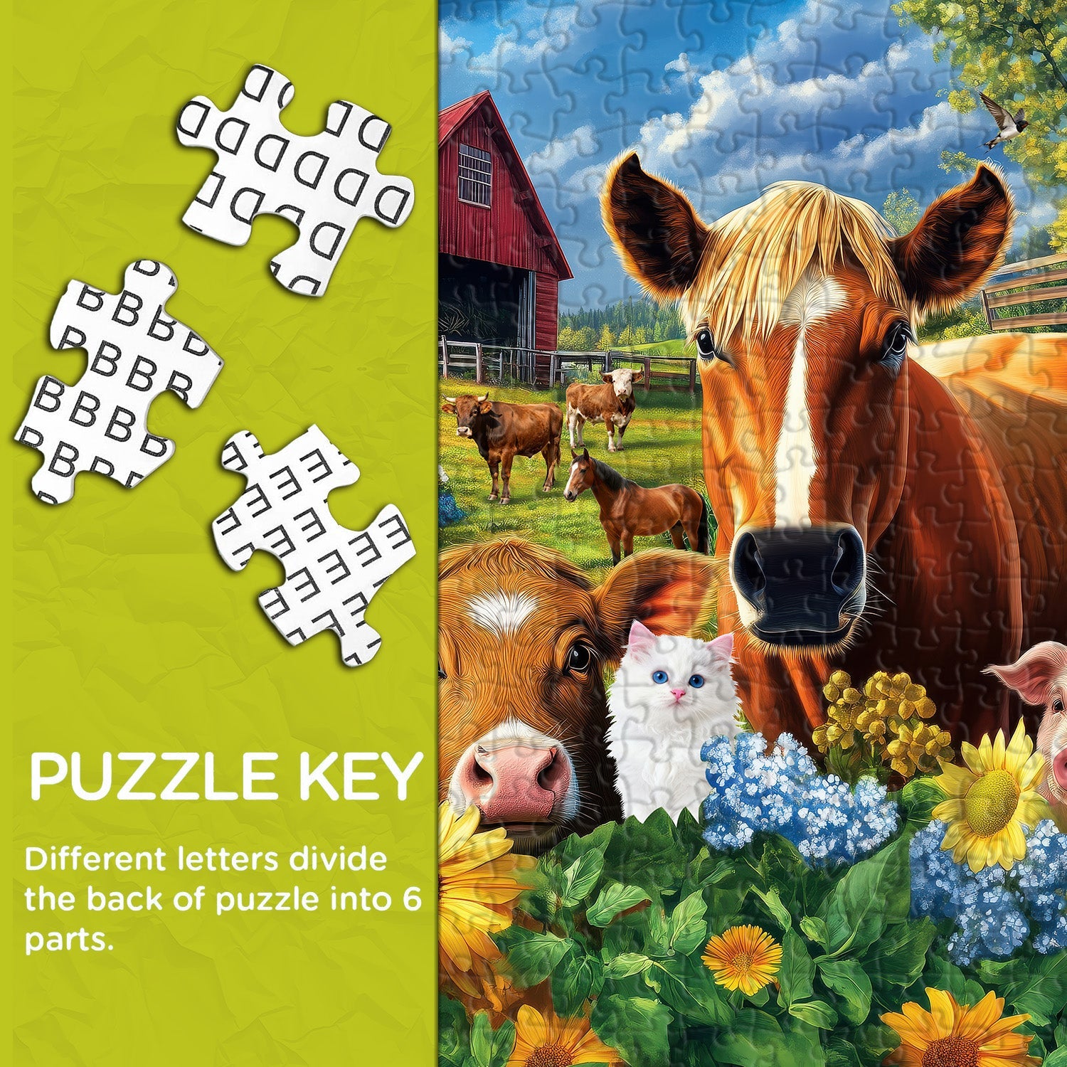 Farm Partners Jigsaw Puzzle 1000 Pieces