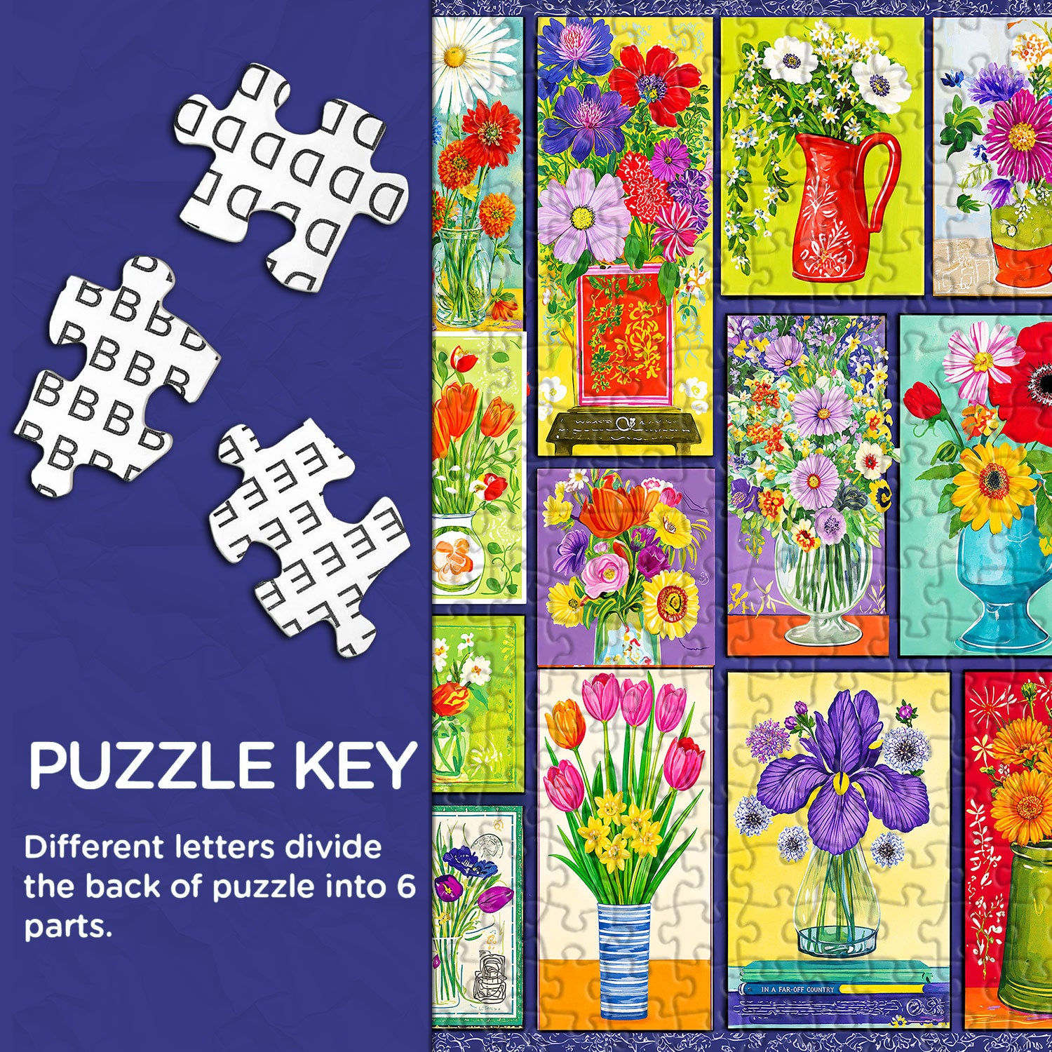 Floral Collage Jigsaw Puzzle 1000 Pieces