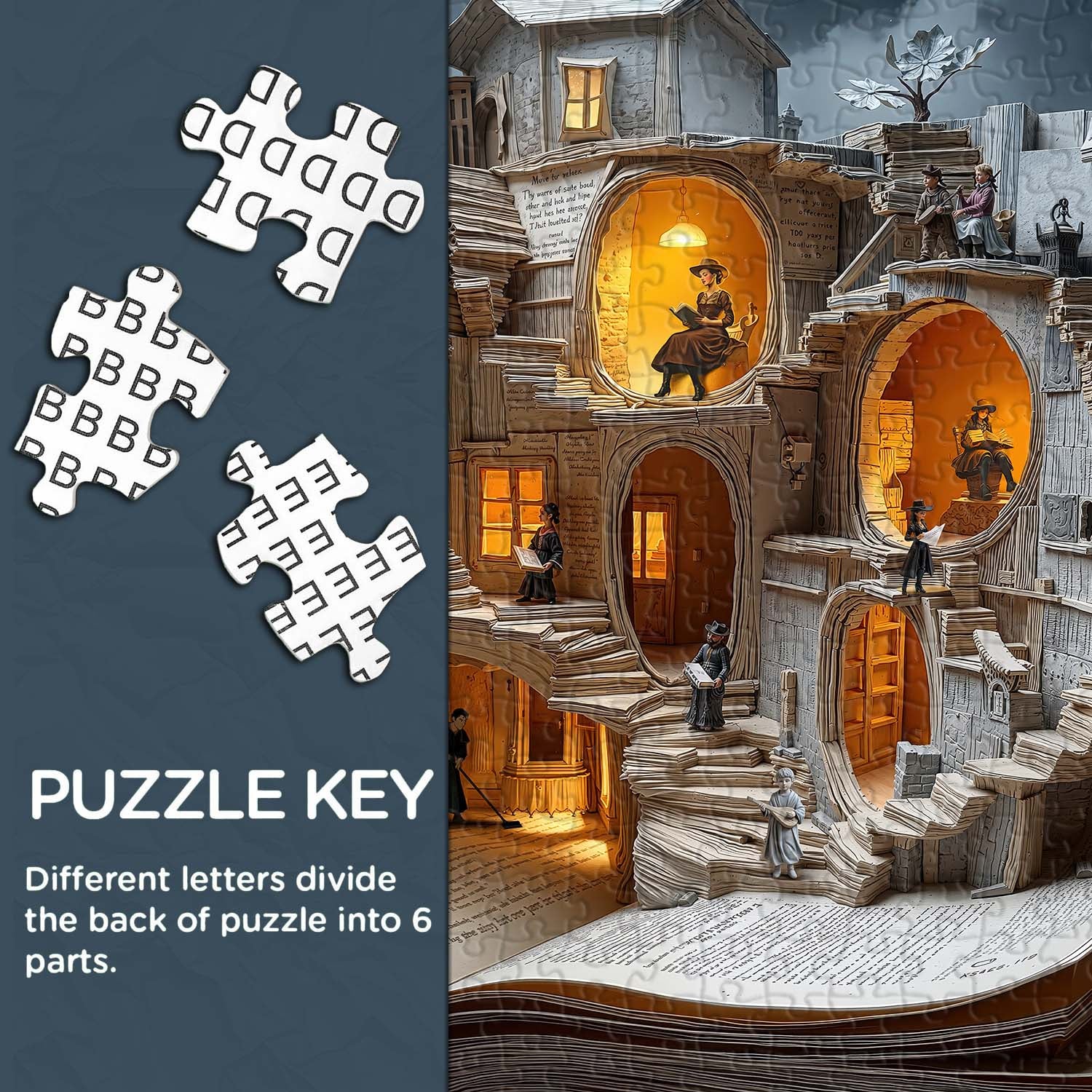 World of Books Jigsaw Puzzle 1000 Pieces