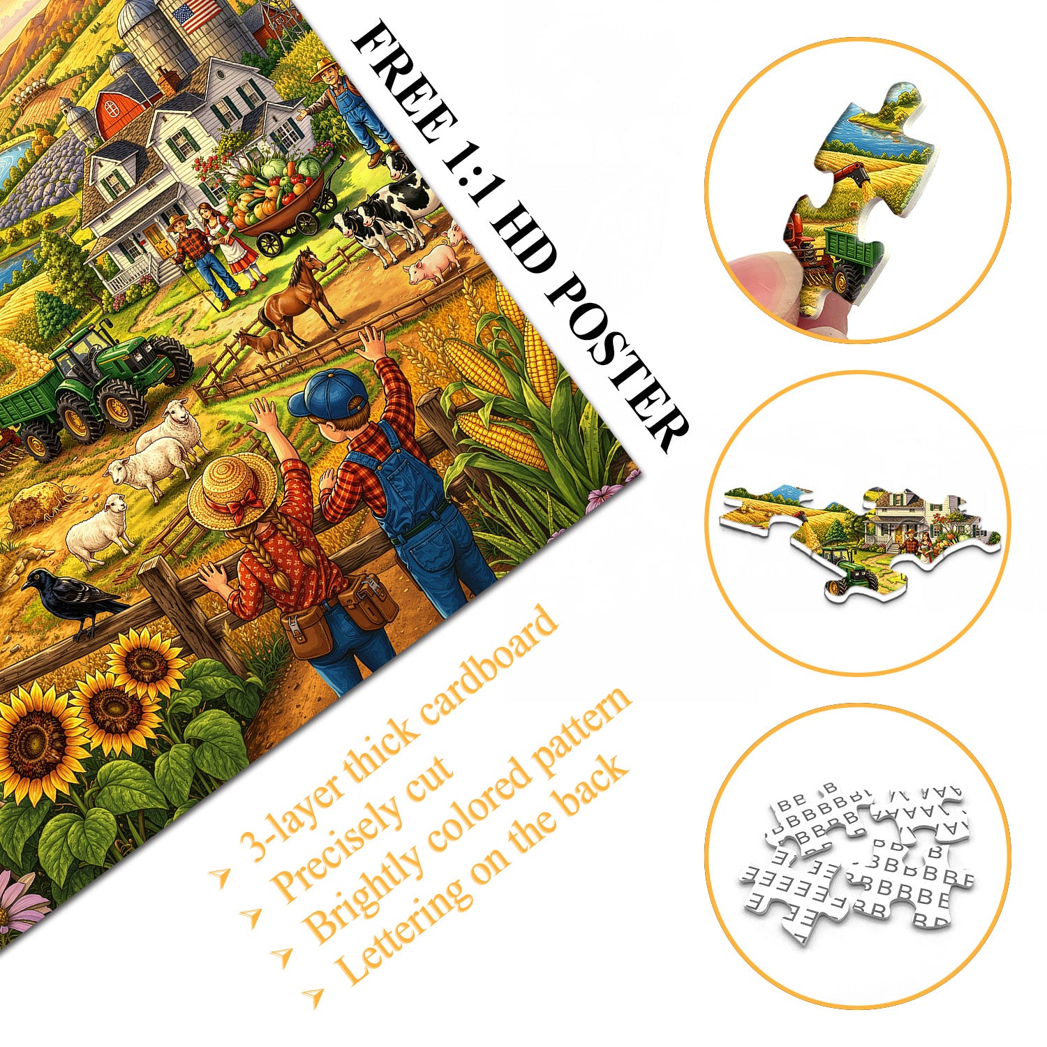 Golden Hills Farm Puzzle 1000 Teile