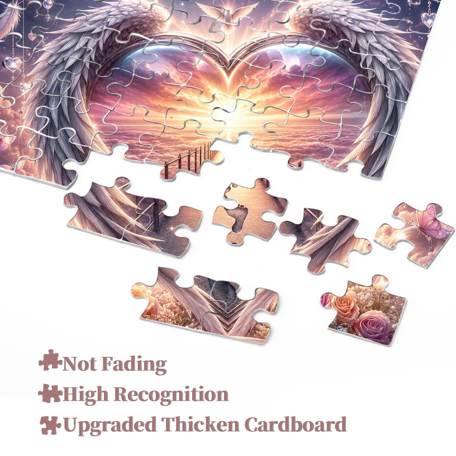 Winged Heart Heaven Path Jigsaw Puzzle 1000 Pieces