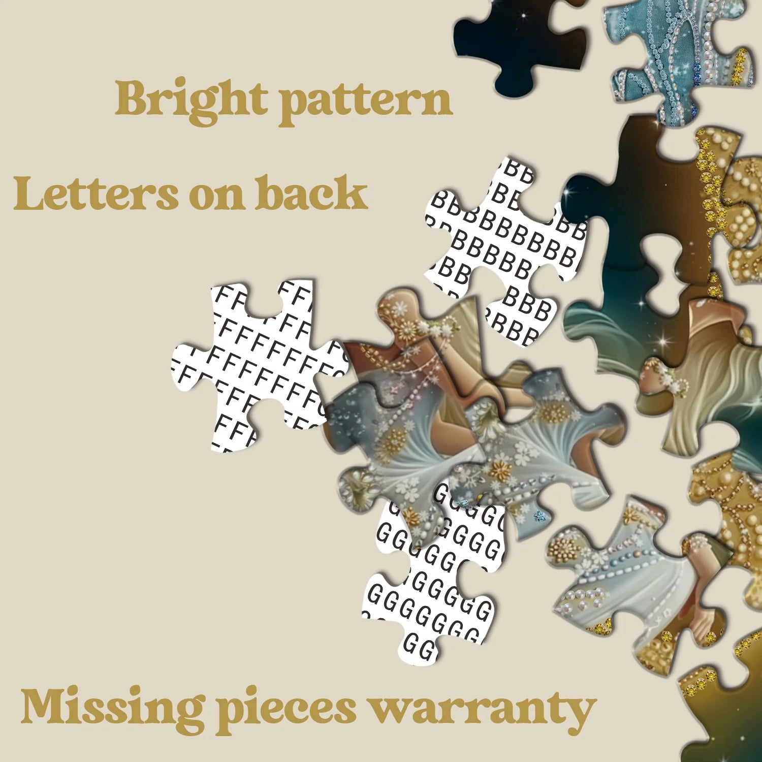 Pun puzzle 1000 pezzi di fatica illuminata da luna 1000 pezzi