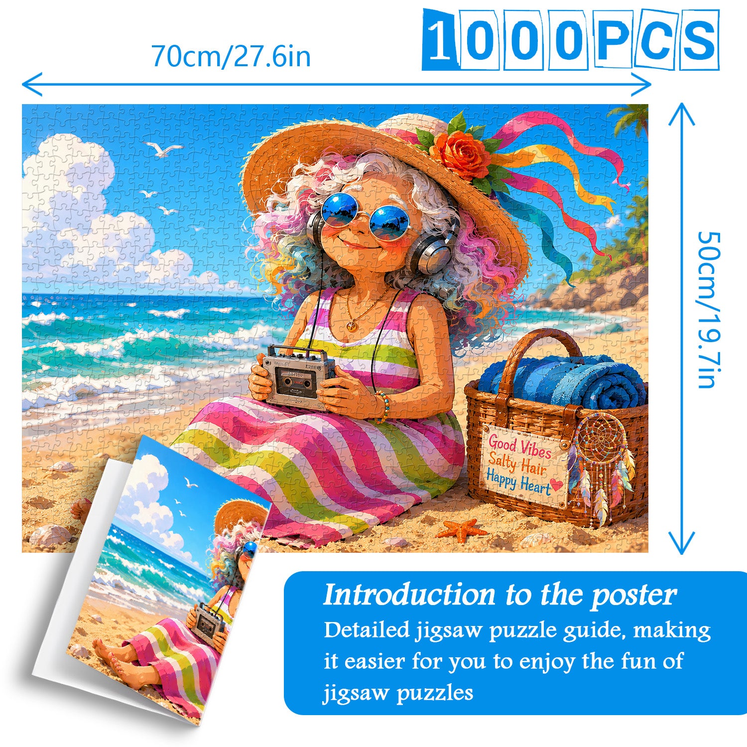 Puzzle Good Vibes Beach, 1000 pezzi