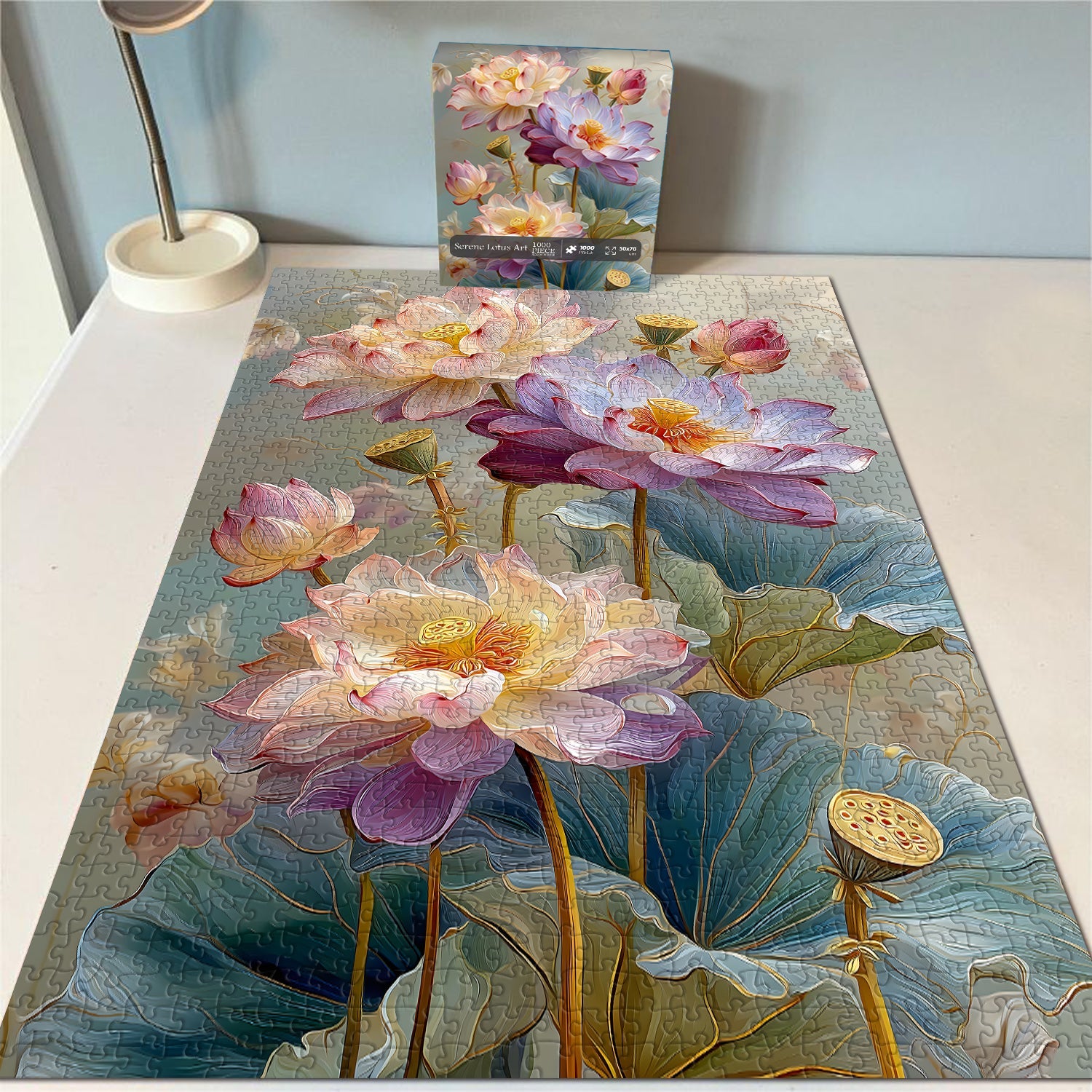 Serene Lotus Art Puzzle 1000 Teile
