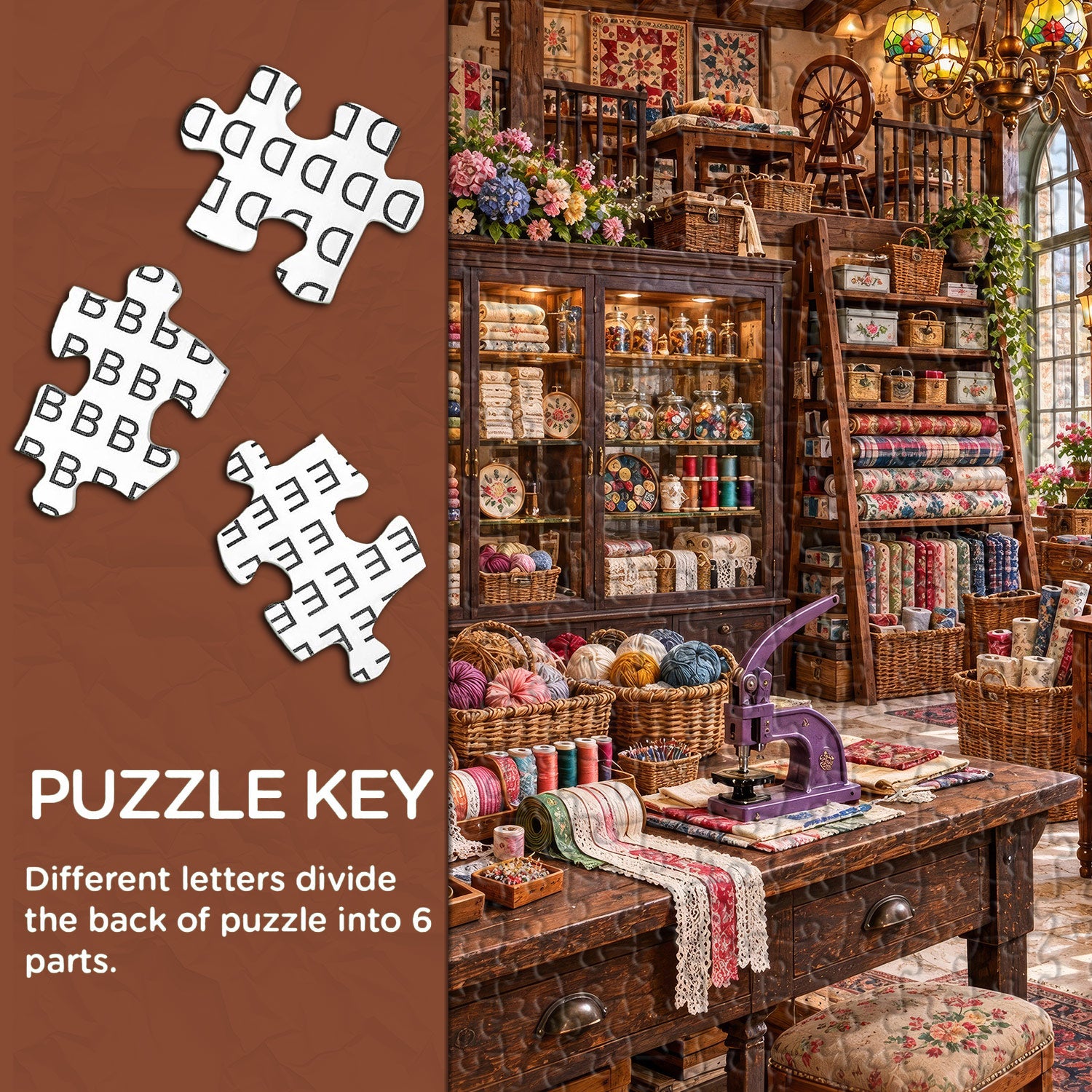 Quilt & Thread Shop Jigsaw Puzzle 1000 Pieces