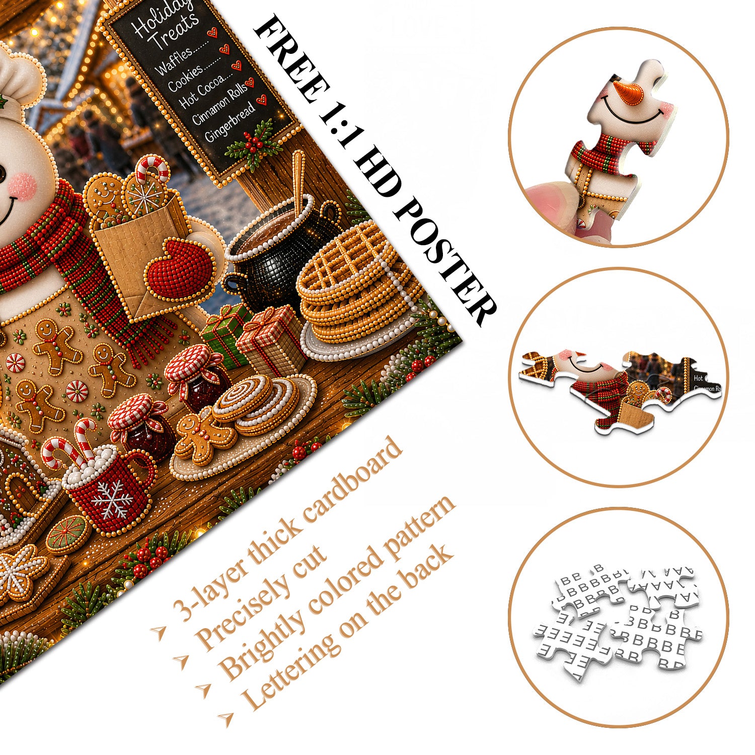 Snowman Baker Jigsaw Puzzle 1000 Pieces