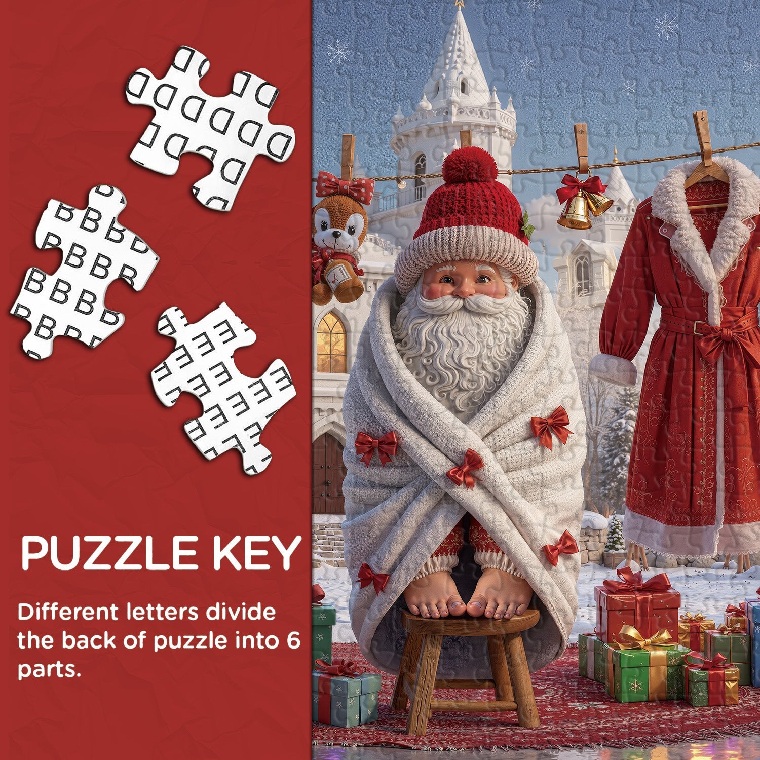 Celebración del castillo de Navidad Puzzle 1000 piezas