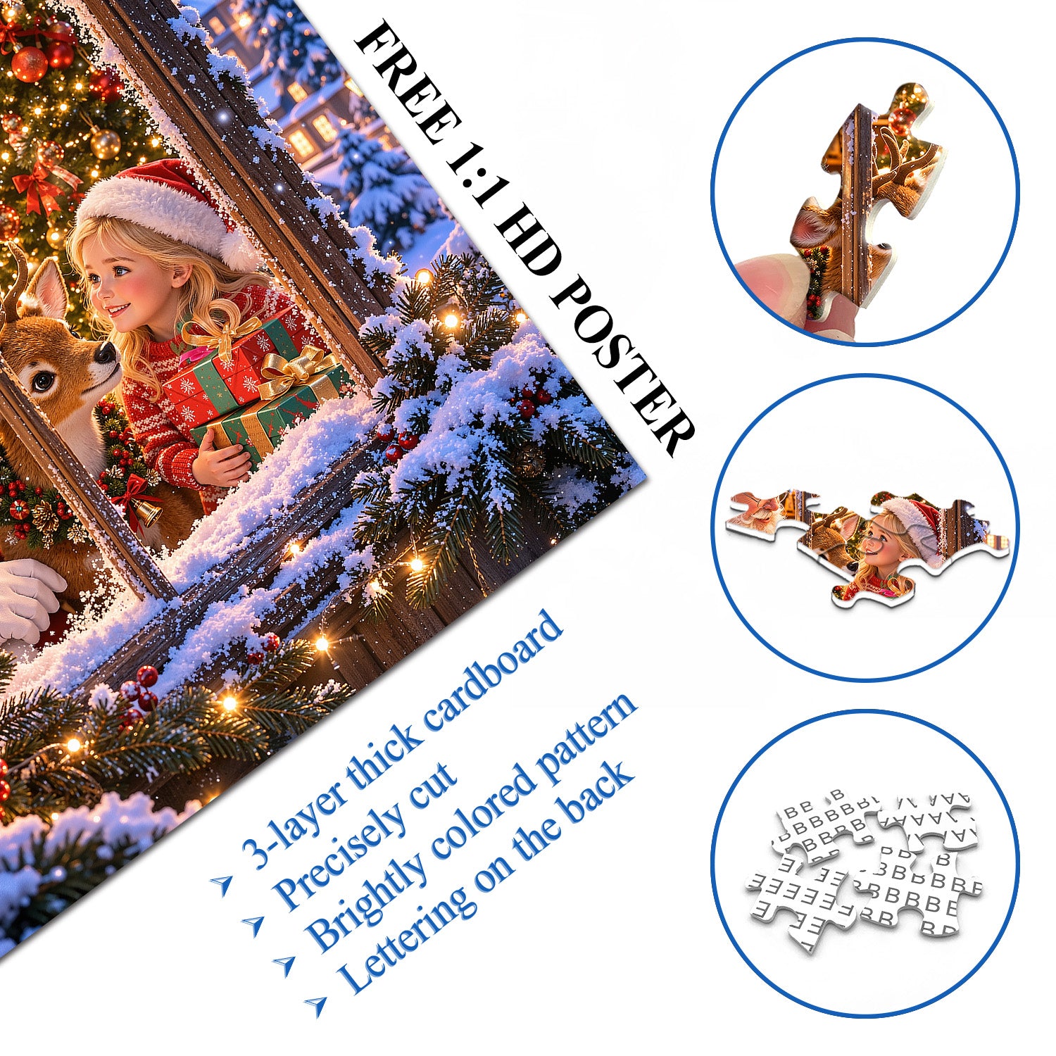 Christmas Window Jigsaw Puzzle 1000 Pieces