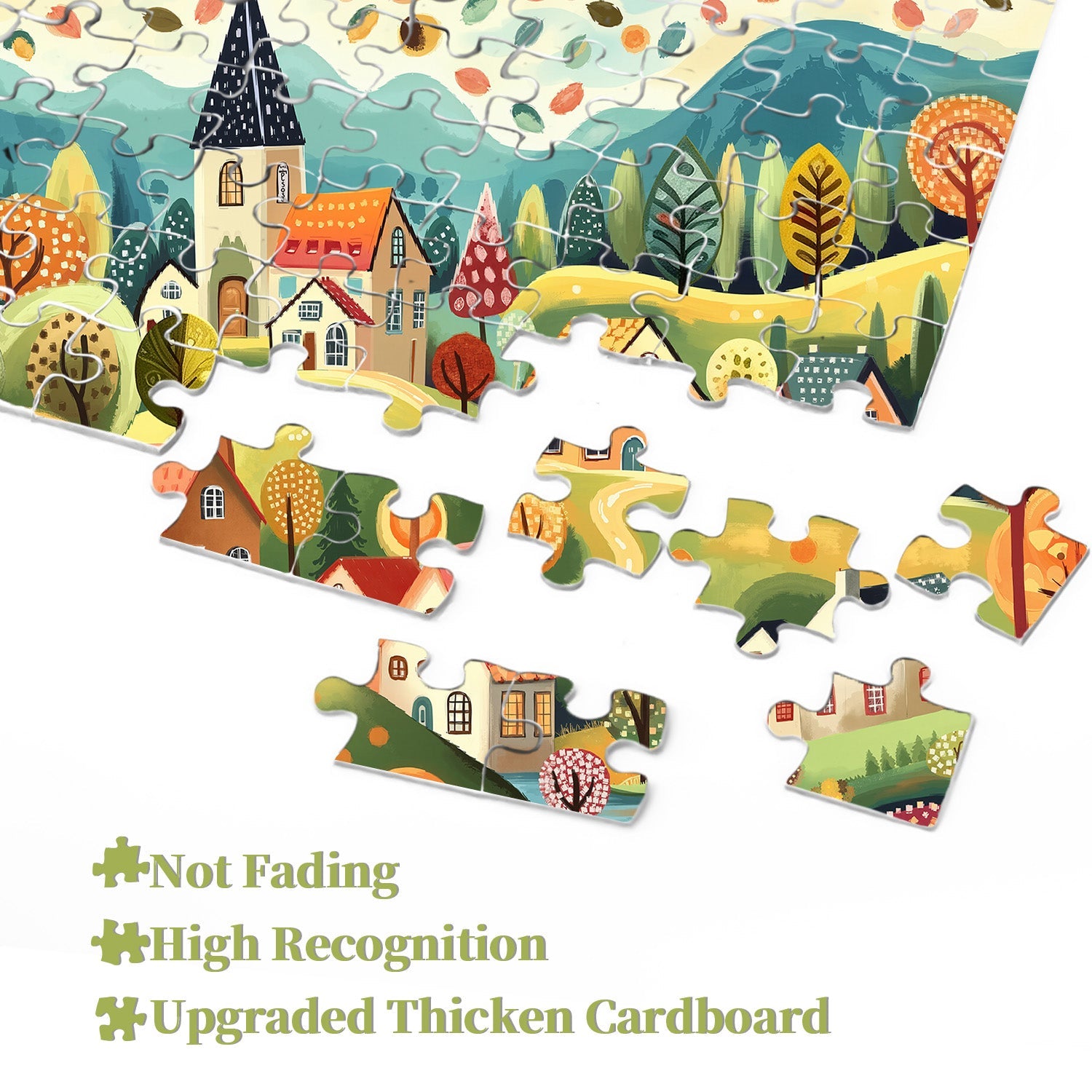 Colorful Autumn Valley Jigsaw Puzzle 1000 Pieces