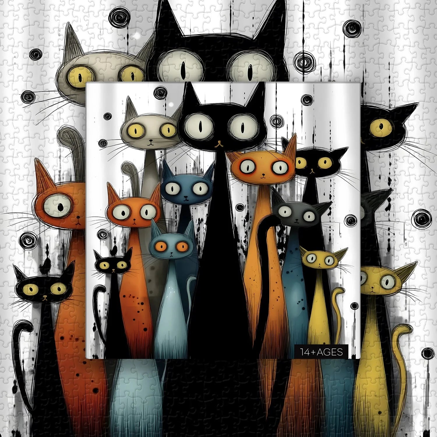 Whimsy Cats Jigsaw Puzzle 1000 Pieces