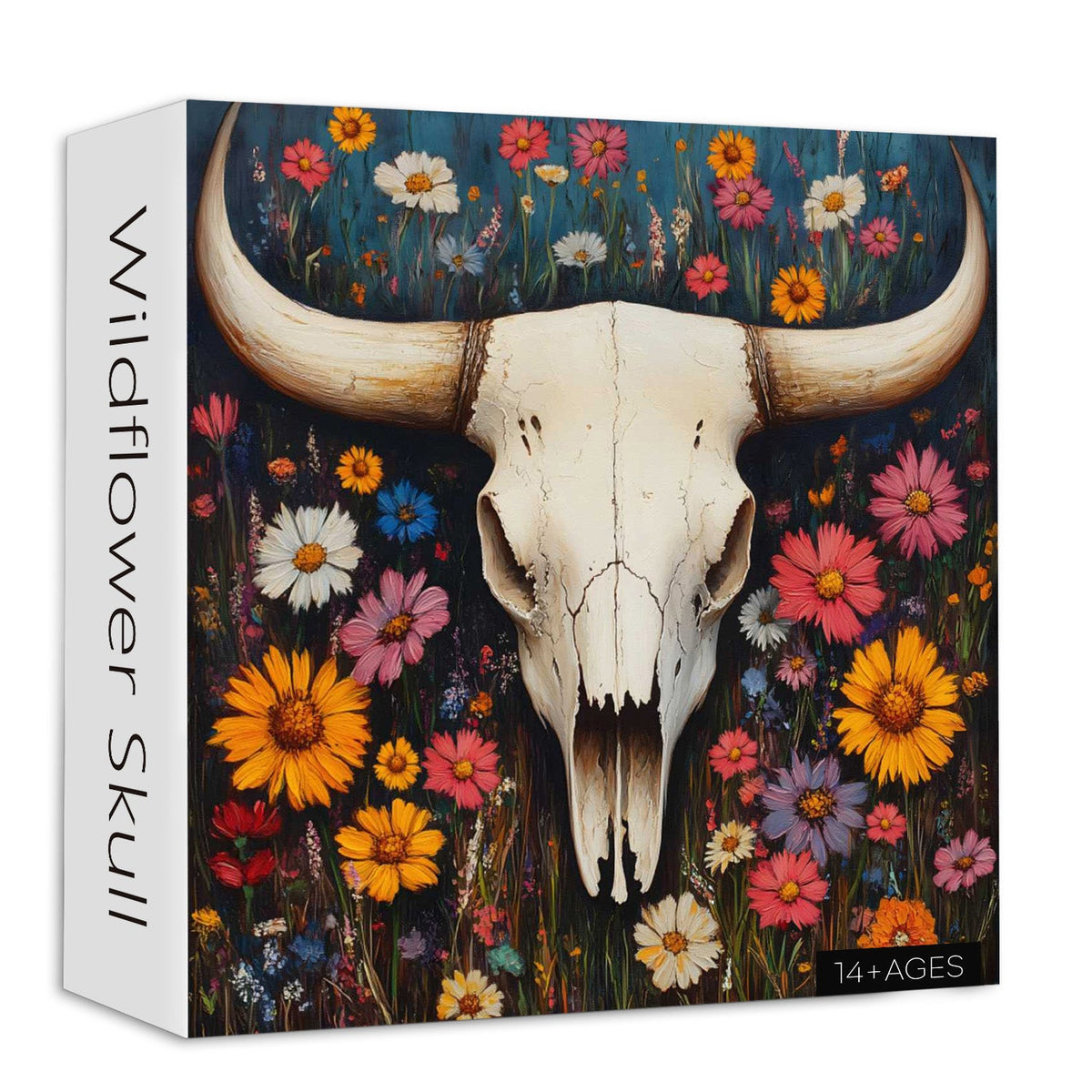 Wildflower Skull Jigsaw Puzzle 1000 Pieces