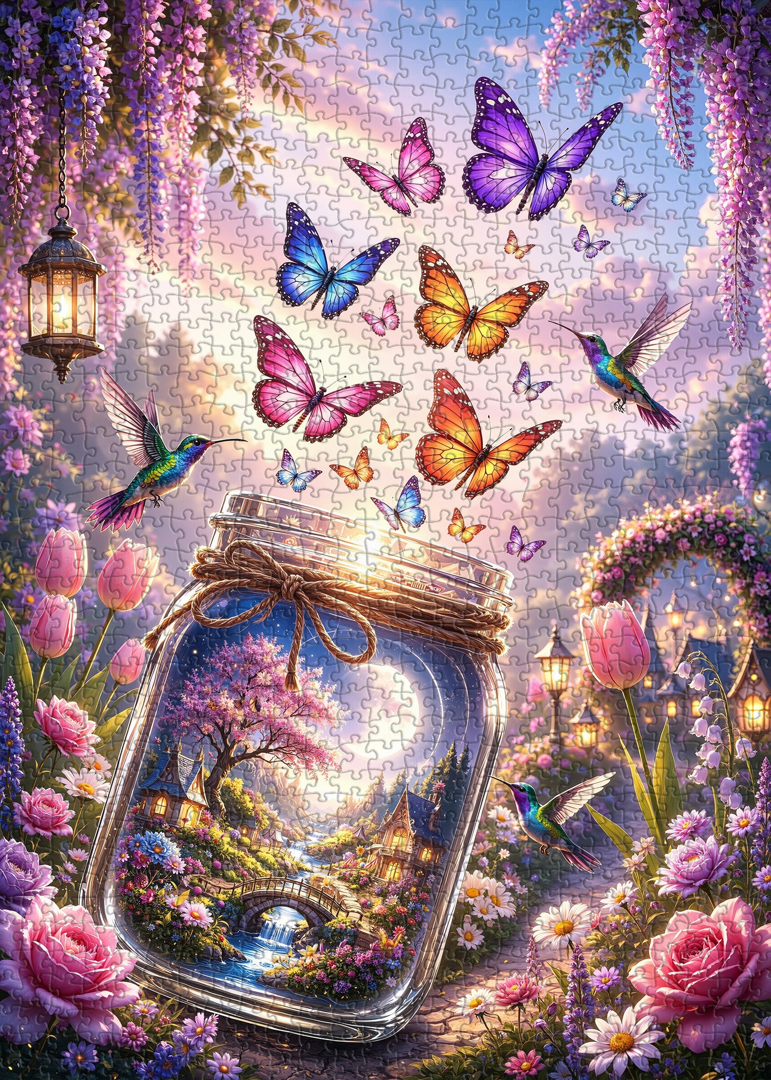 Butterfly Jar Dreamland Jigsaw Puzzle 1000 Pieces