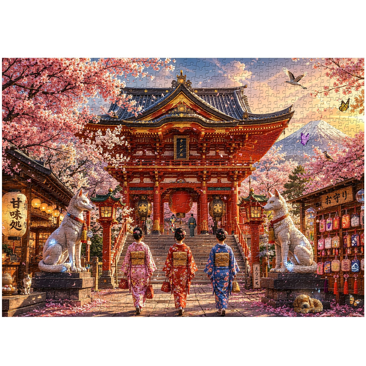 Japanese Sanctuary Jigsaw Puzzle 1000 Pieces