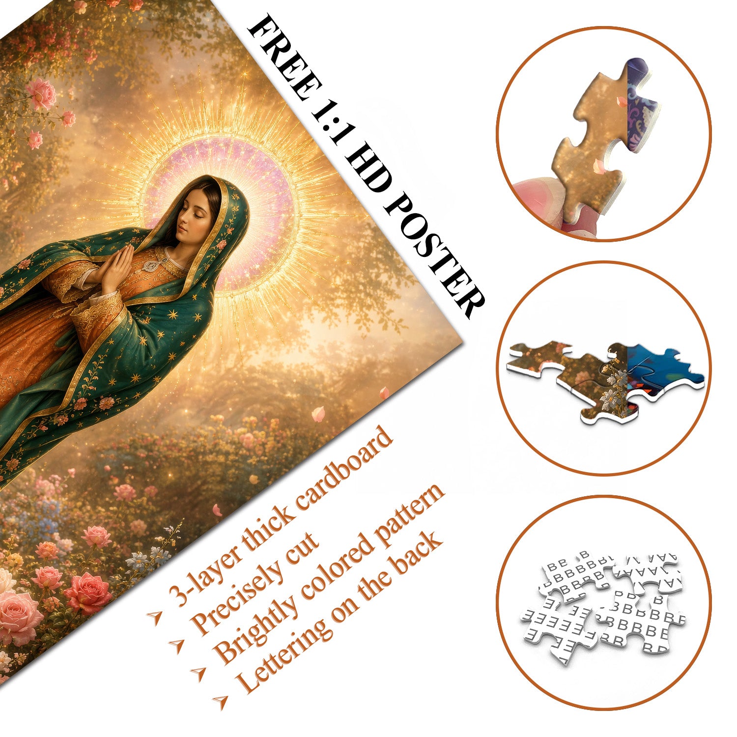 Blessings Among Roses Jigsaw Puzzle 1000 Pieces