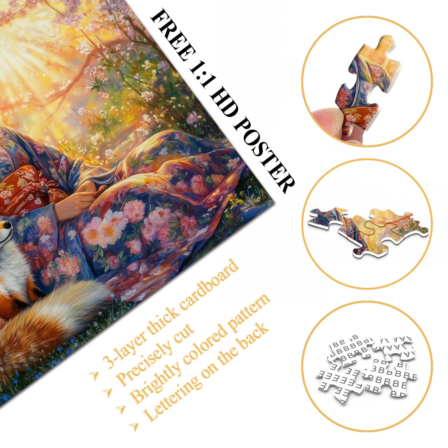 Sakura Sunset Beauty Jigsaw Puzzle 1000 Pieces