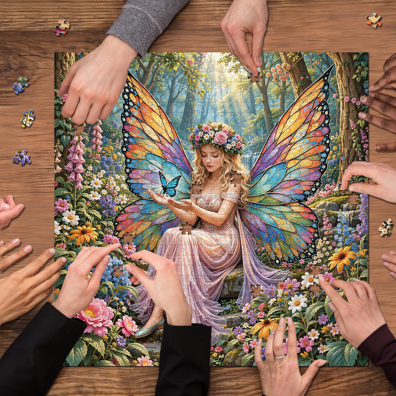 Winged Blossom Fairy Jigsaw Puzzle 1000 Pieces