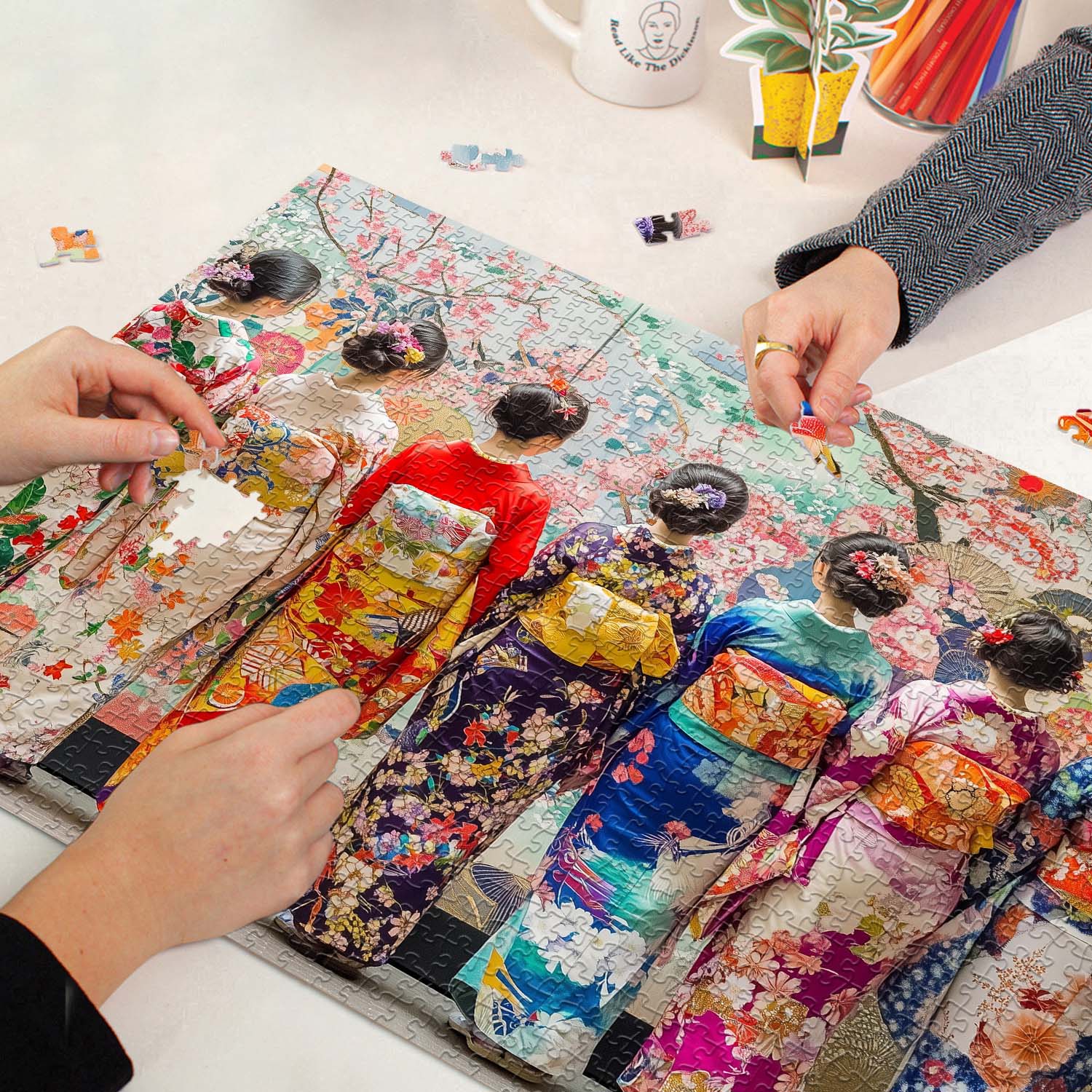 Elegante Kimono Jigsaw Puzzle 1000 piezas