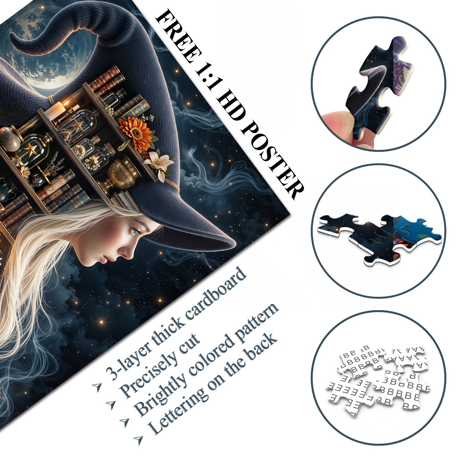 Starlit Sorceress Jigsaw Puzzle 1000 Pieces